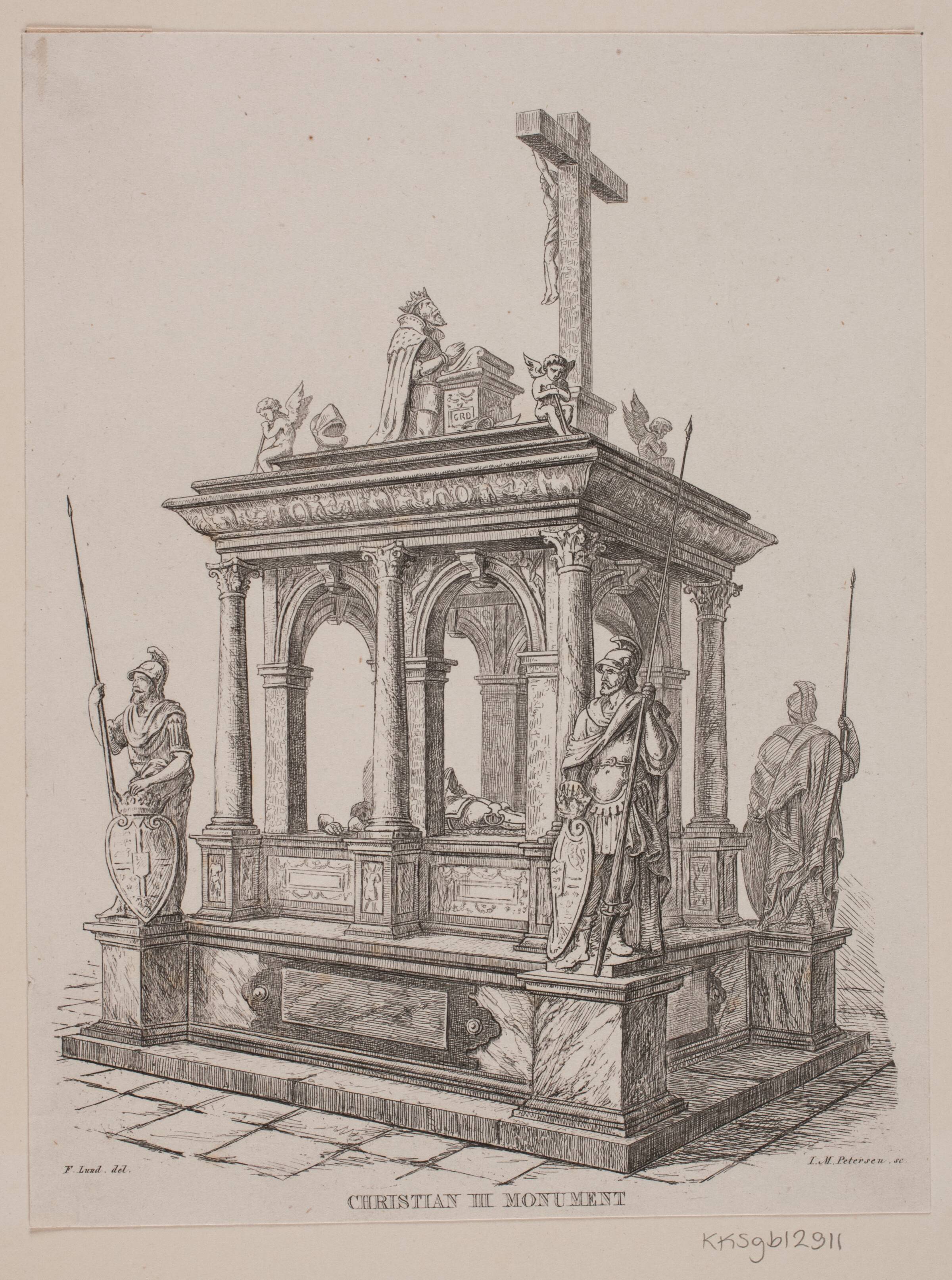 Christian III Monument, Julius Magnus-Petersen, 1851