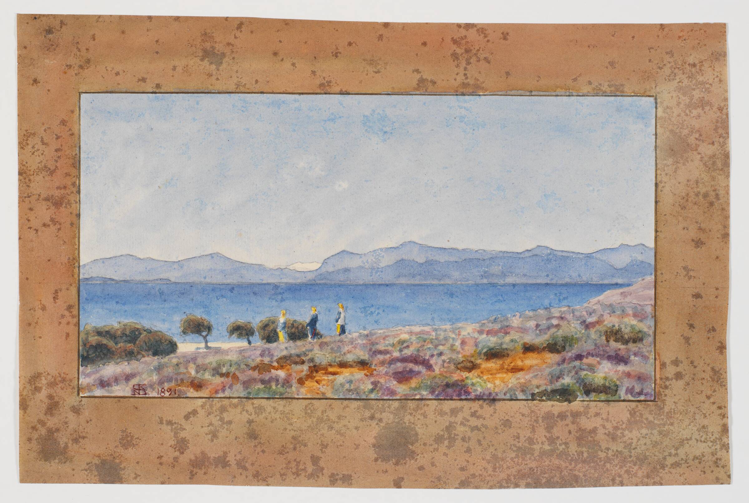 Pelepones set fra Megara, Niels Skovgaard, 1891