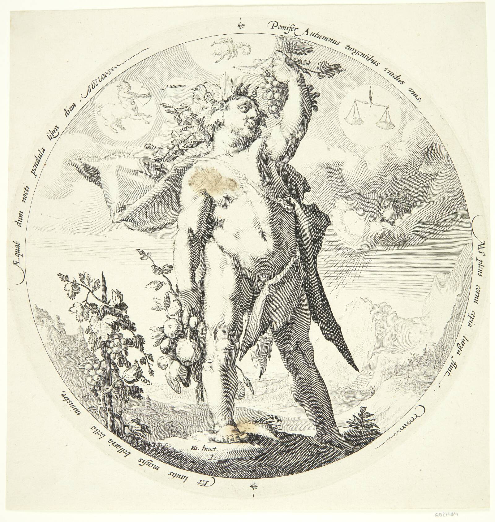 Efterår, Jacob Matham, 1589