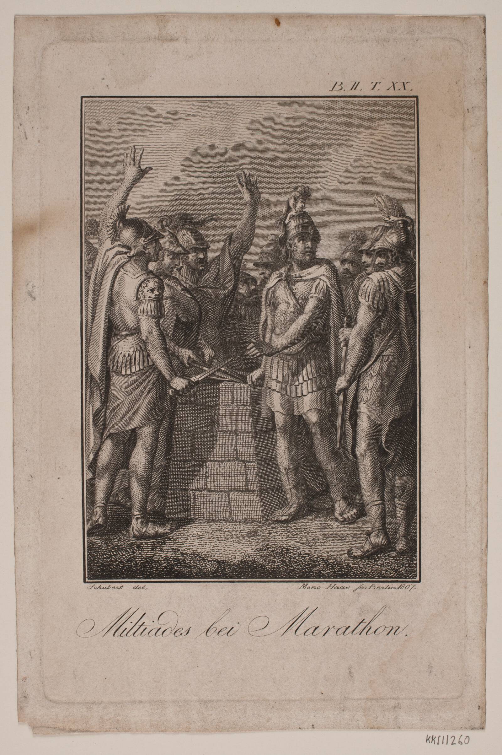 "Miltiades bei Marathon", Meno Haas, 1807
