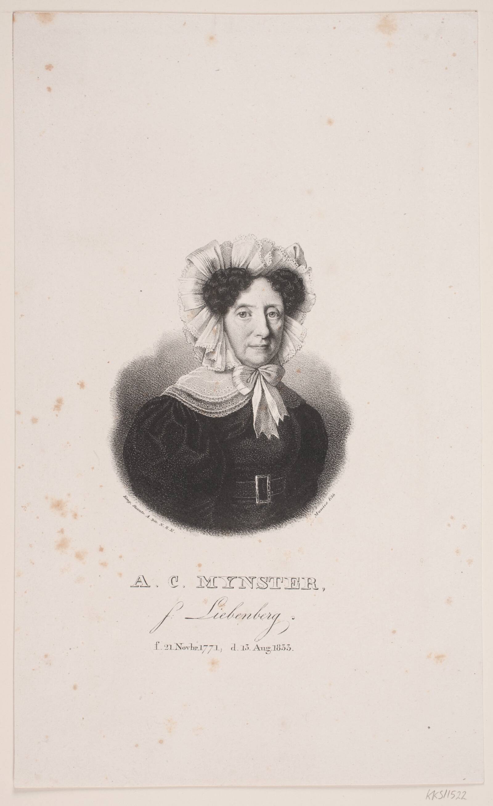 A. C. Mynster, David Monies, 1833