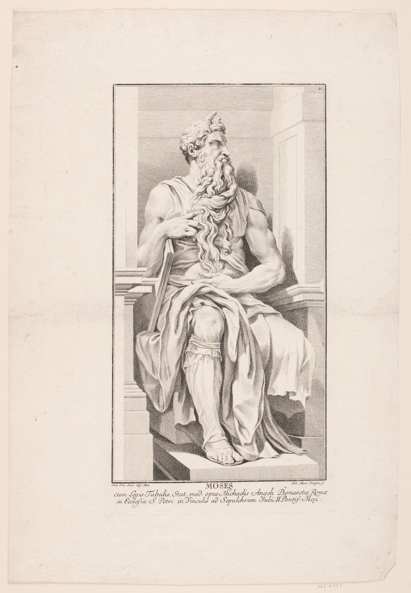 Moses, J.M. Preisler, 1739