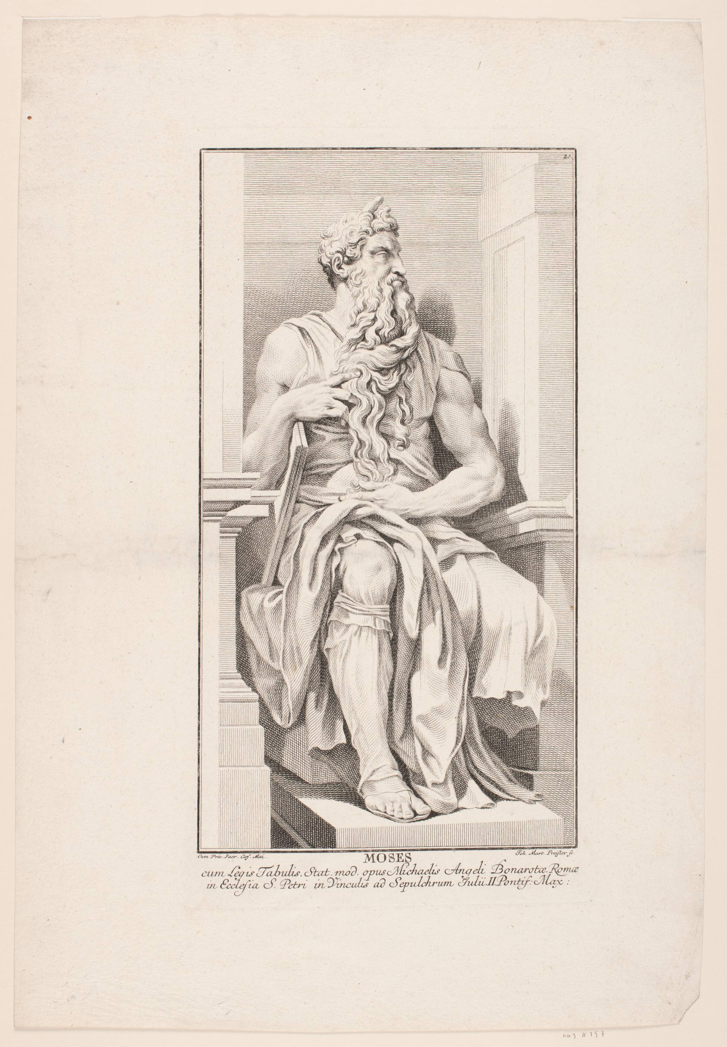 Moses, J.M. Preisler, 1739