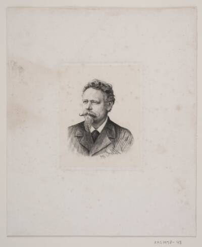 Portræt af radereren J. J. G. Aagaard