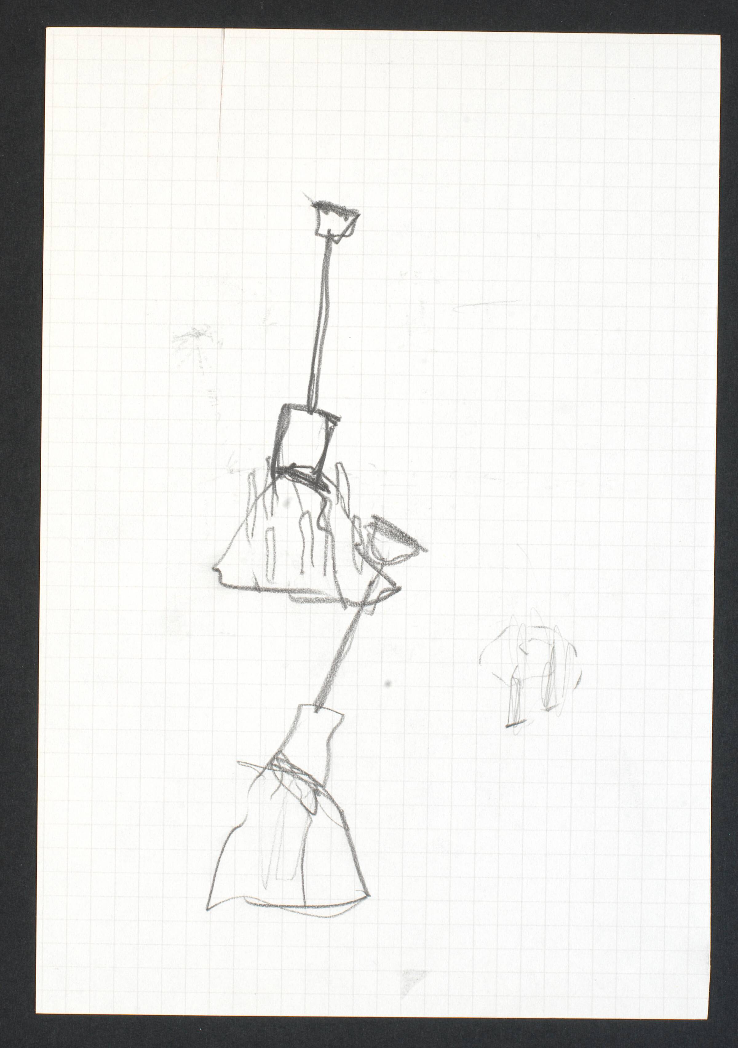 Tegning, Lone Høyer Hansen, 1983