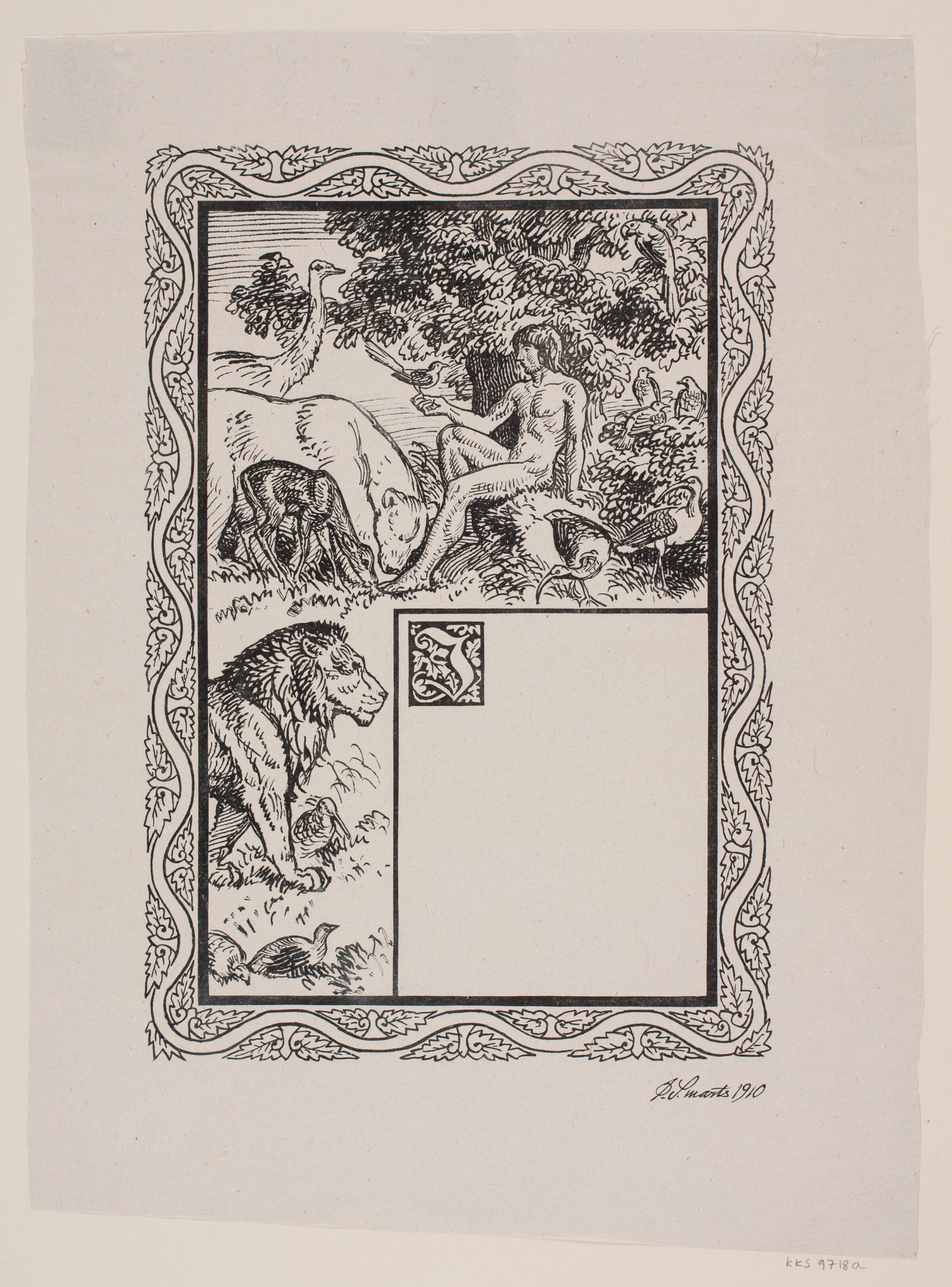 Adam giver dyrene navne, Waldemar Bøhme, 1910-1915