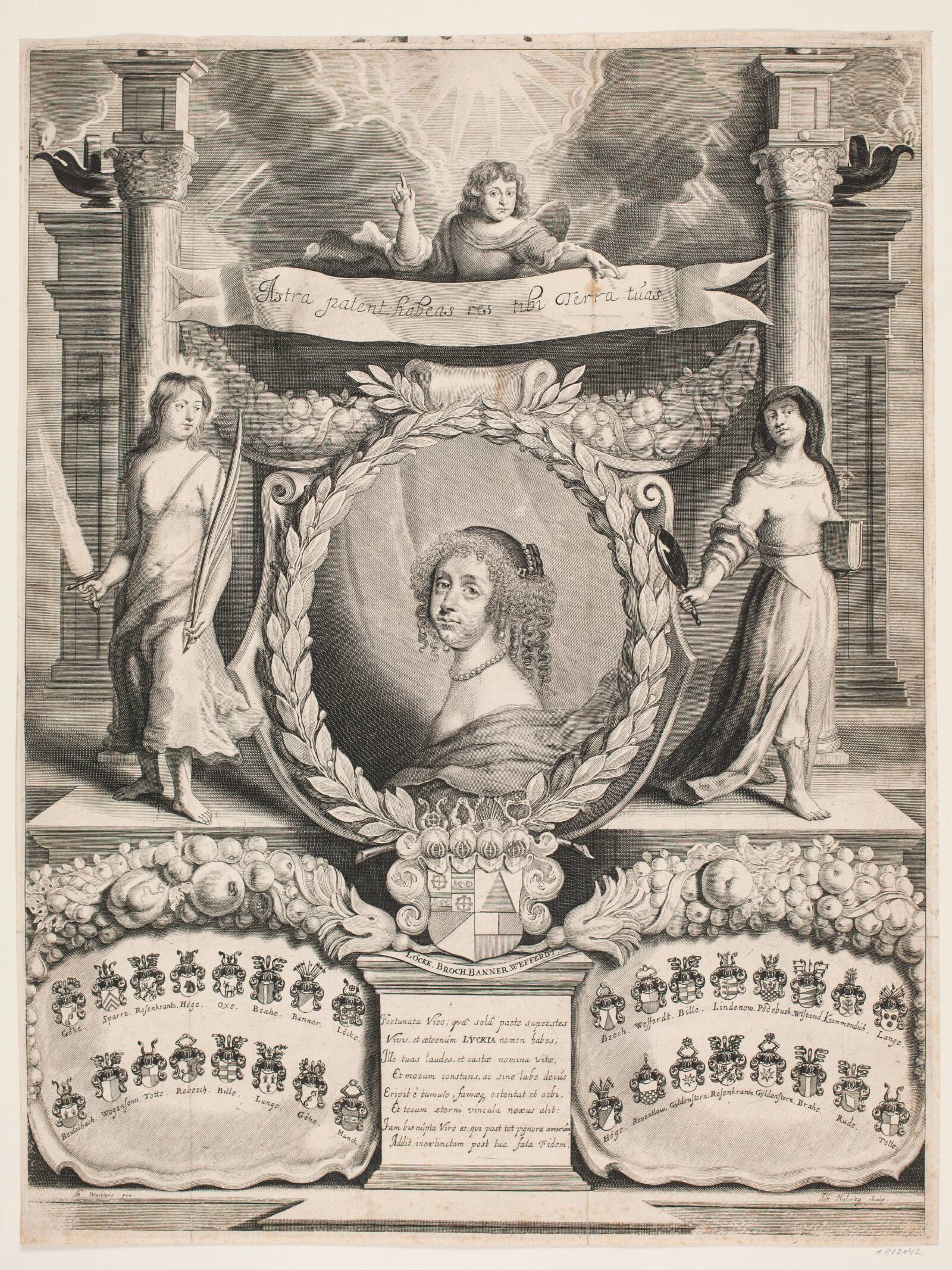 Christence Lykke. Mindeblad, Albert Haelwegh, 1667-1669