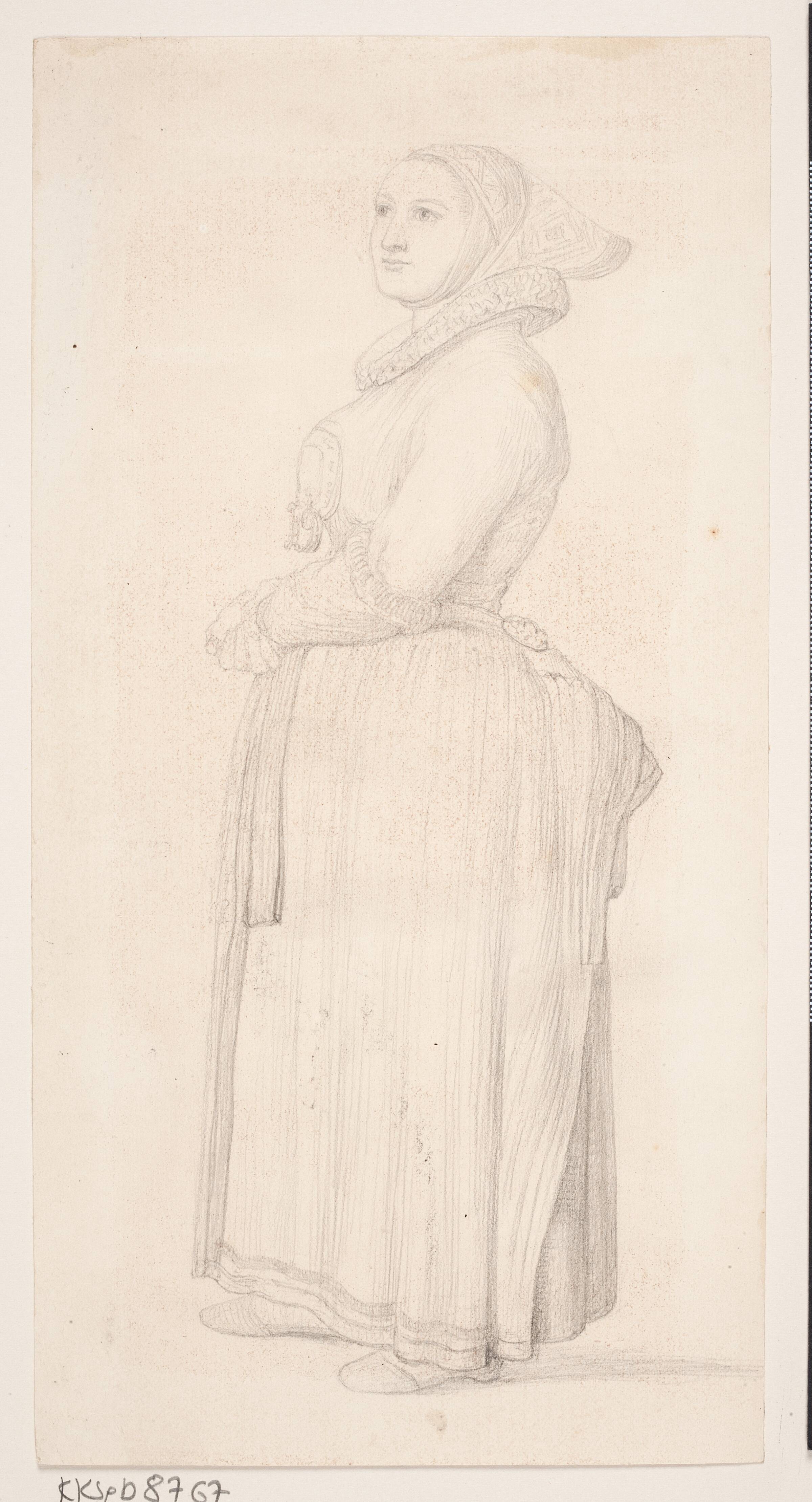 Amagerpige, Elisabeth Jerichau Baumann, 1853