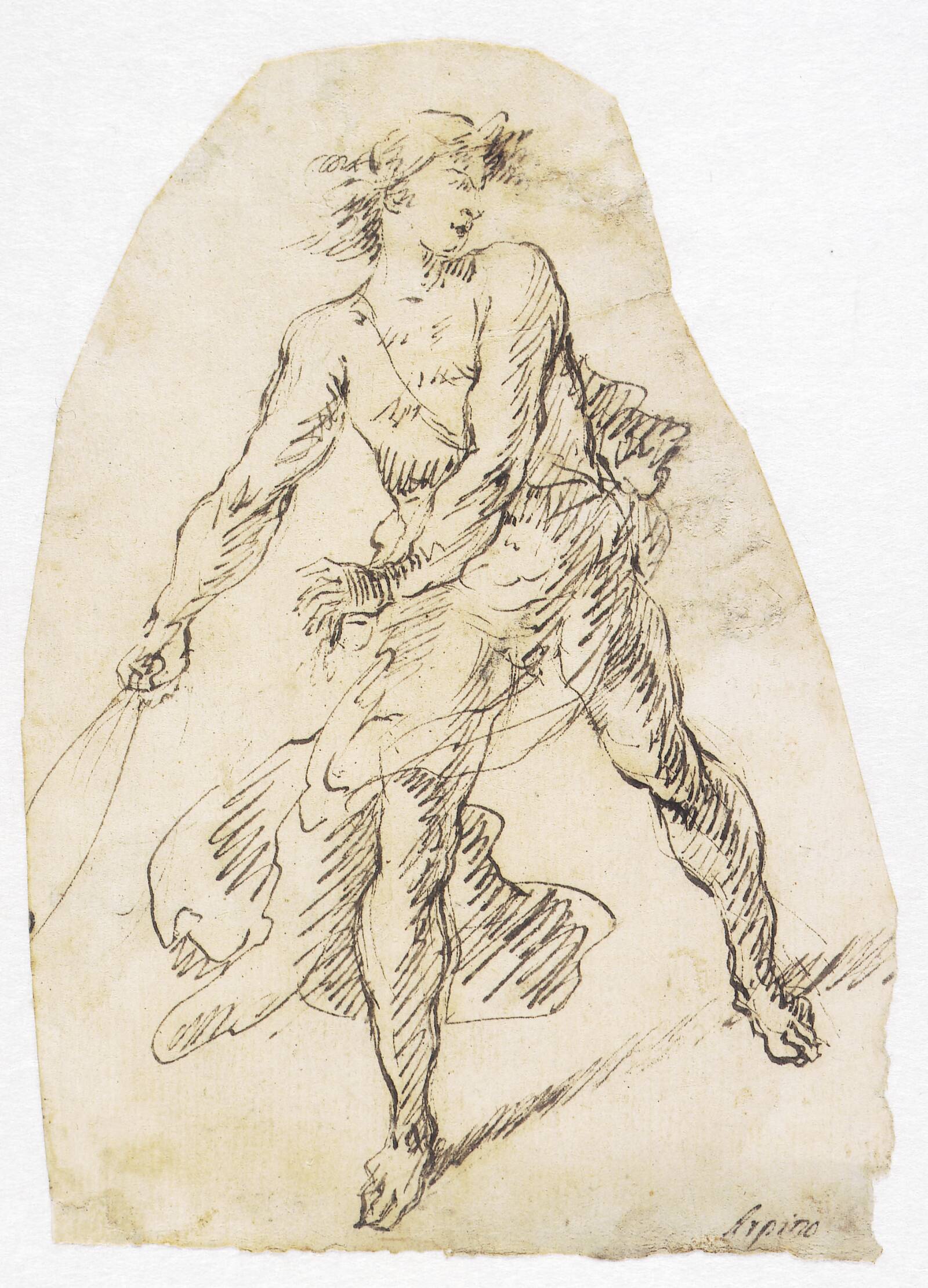 David med slyngen, Domenico Gargiulo, 1640