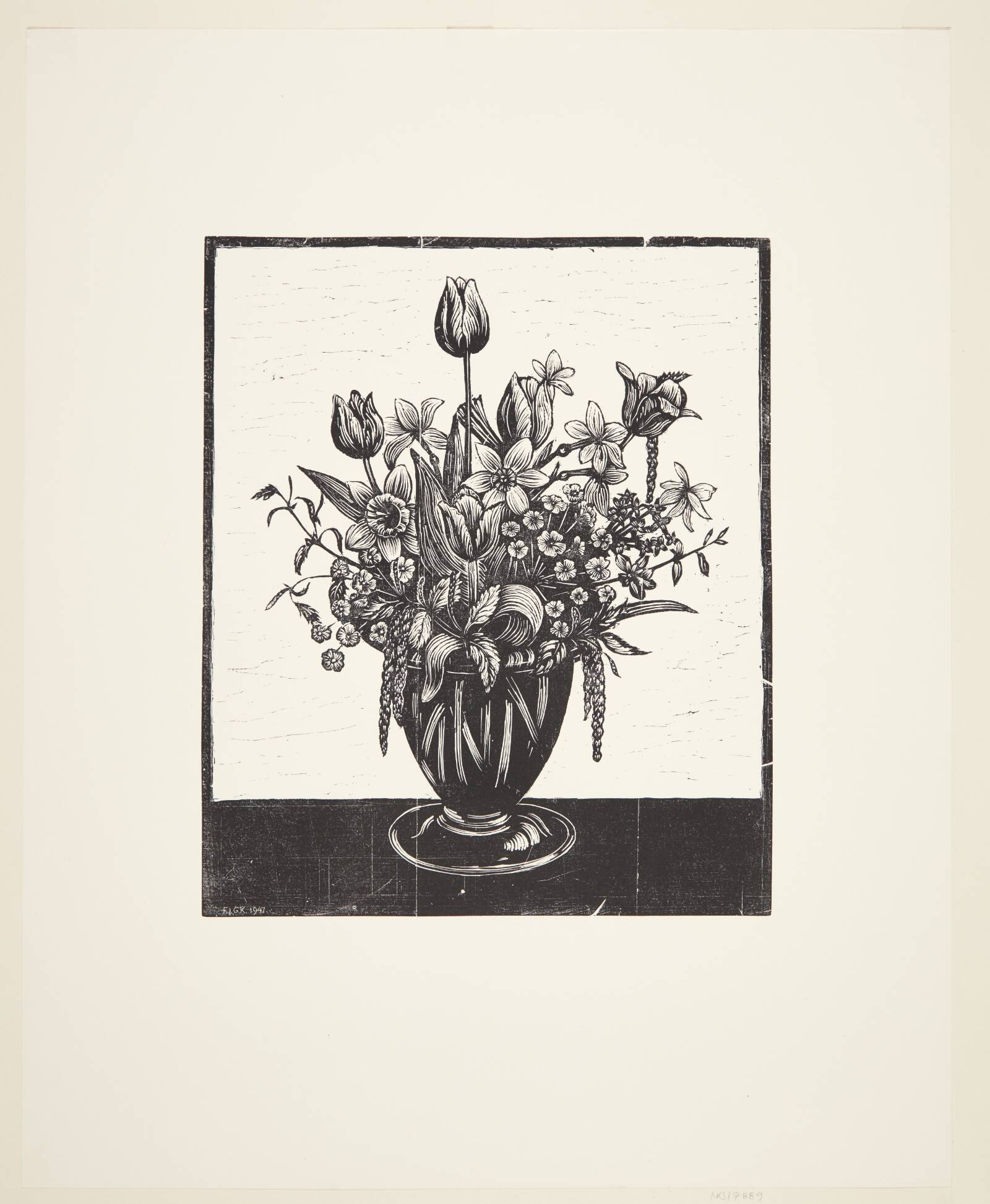 "Blomsterbukett", Siri Magnus-Lagercrantz, 1930-1947