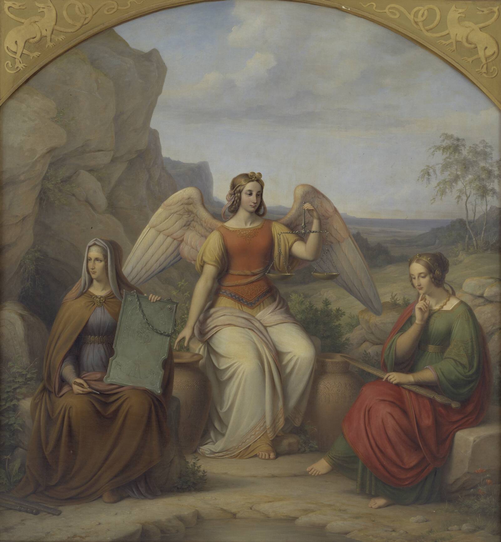 De tre norner, J.L. Lund, 1844