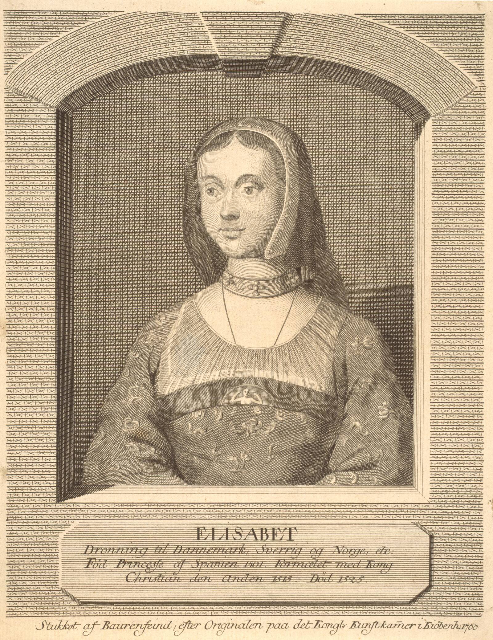 Elisabeth, Georg Vilhelm Baurenfeind, 1760