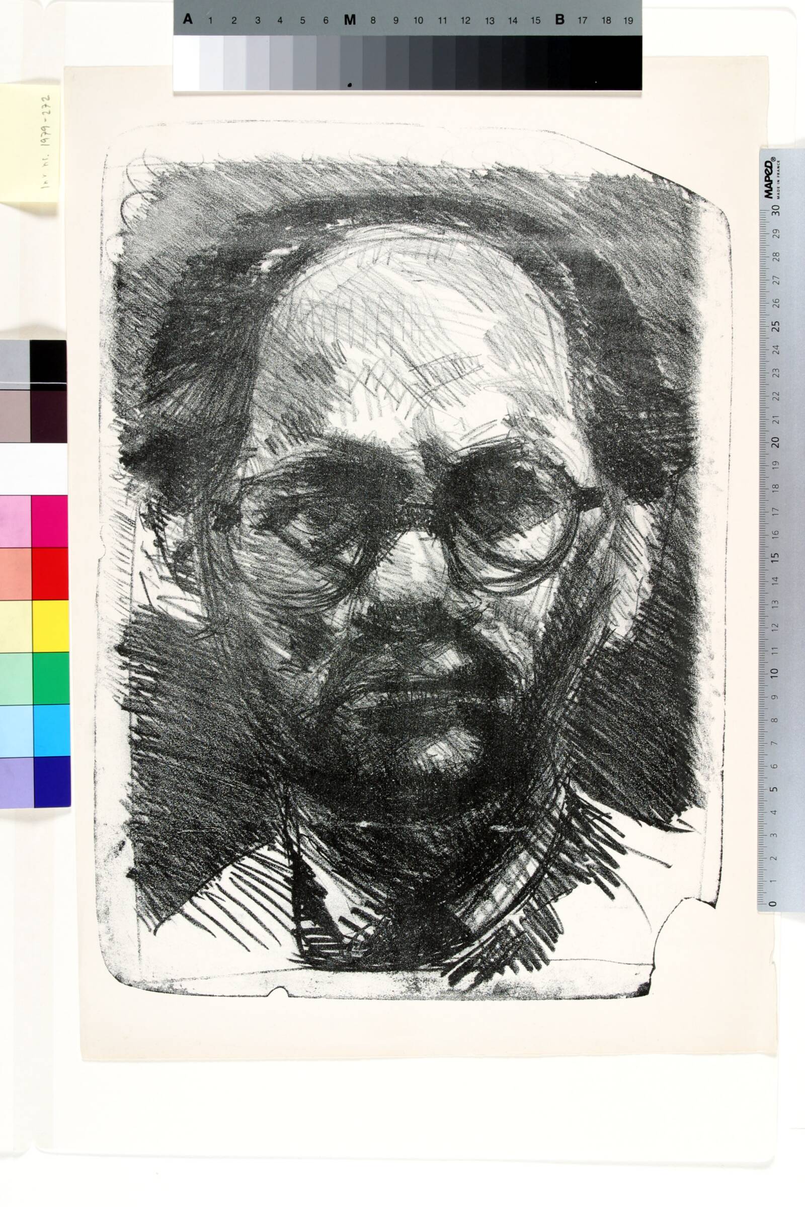 Selvportræt, Holger J. Jensen, 1947-1949