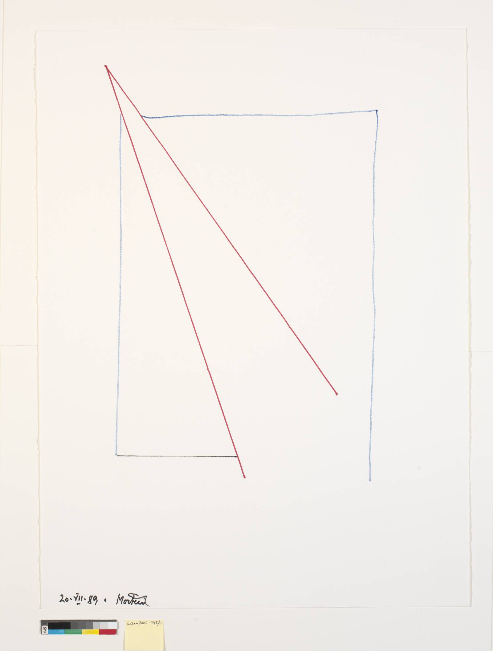 "De hvide og farvede snit", Richard Mortensen, 1989