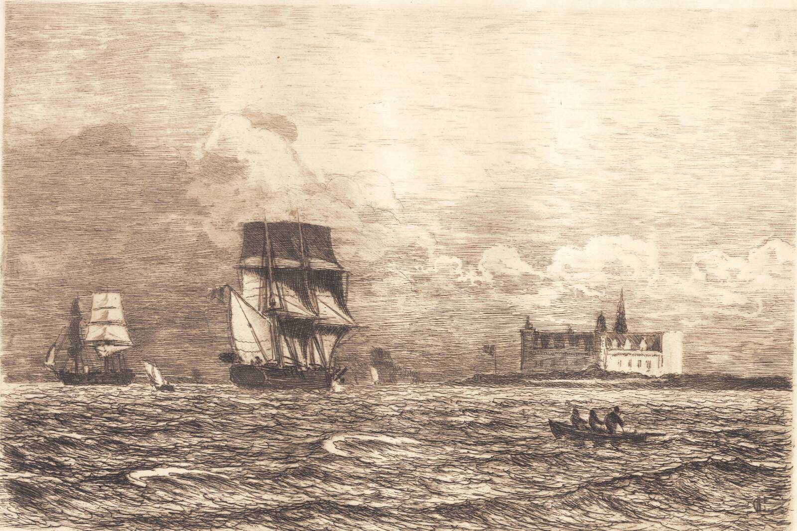 I sundet ved Kronborg, Carl Locher, 1902-1905