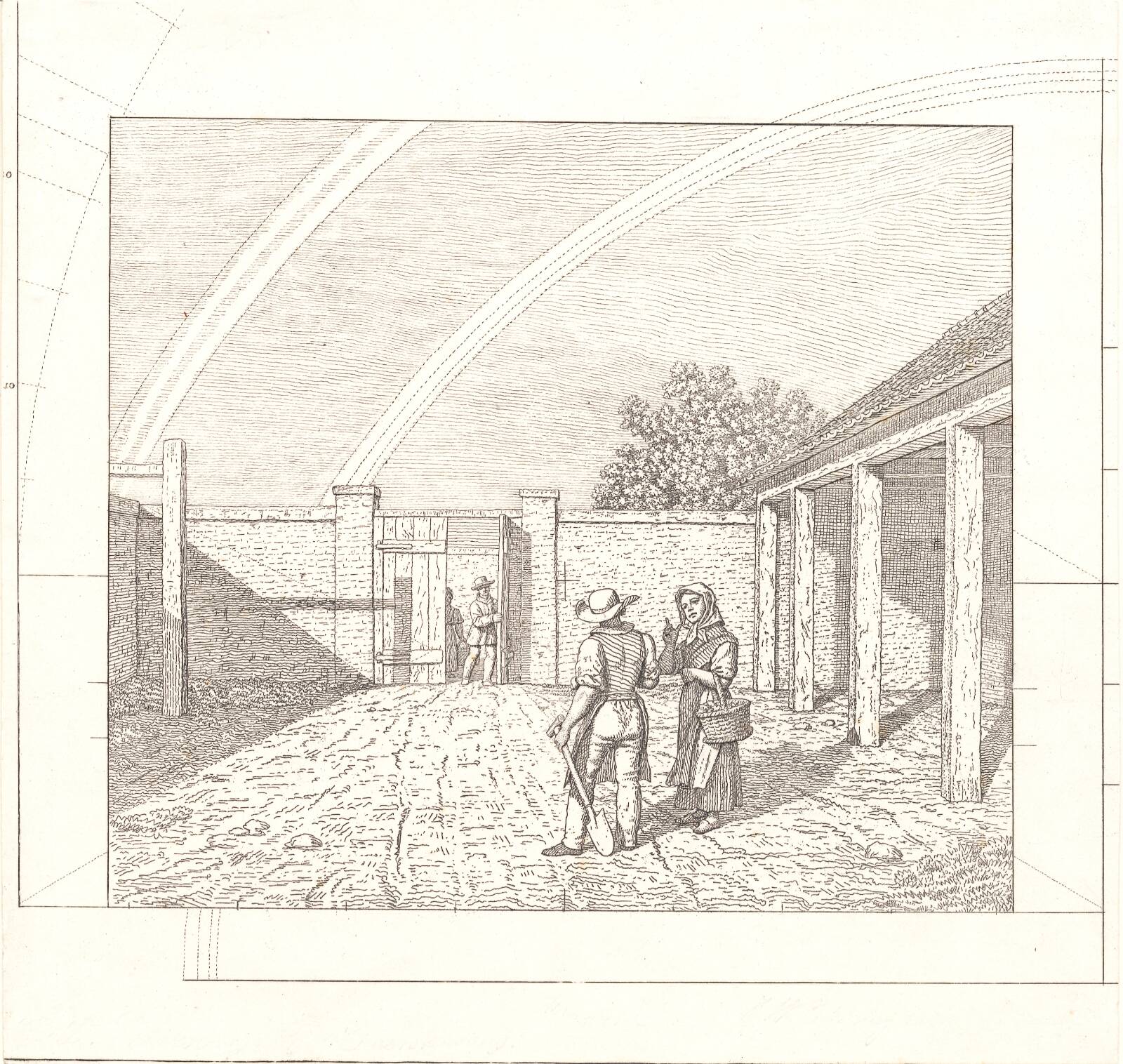 En dobbelt regnbue, C.W. Eckersberg, 1838-1840