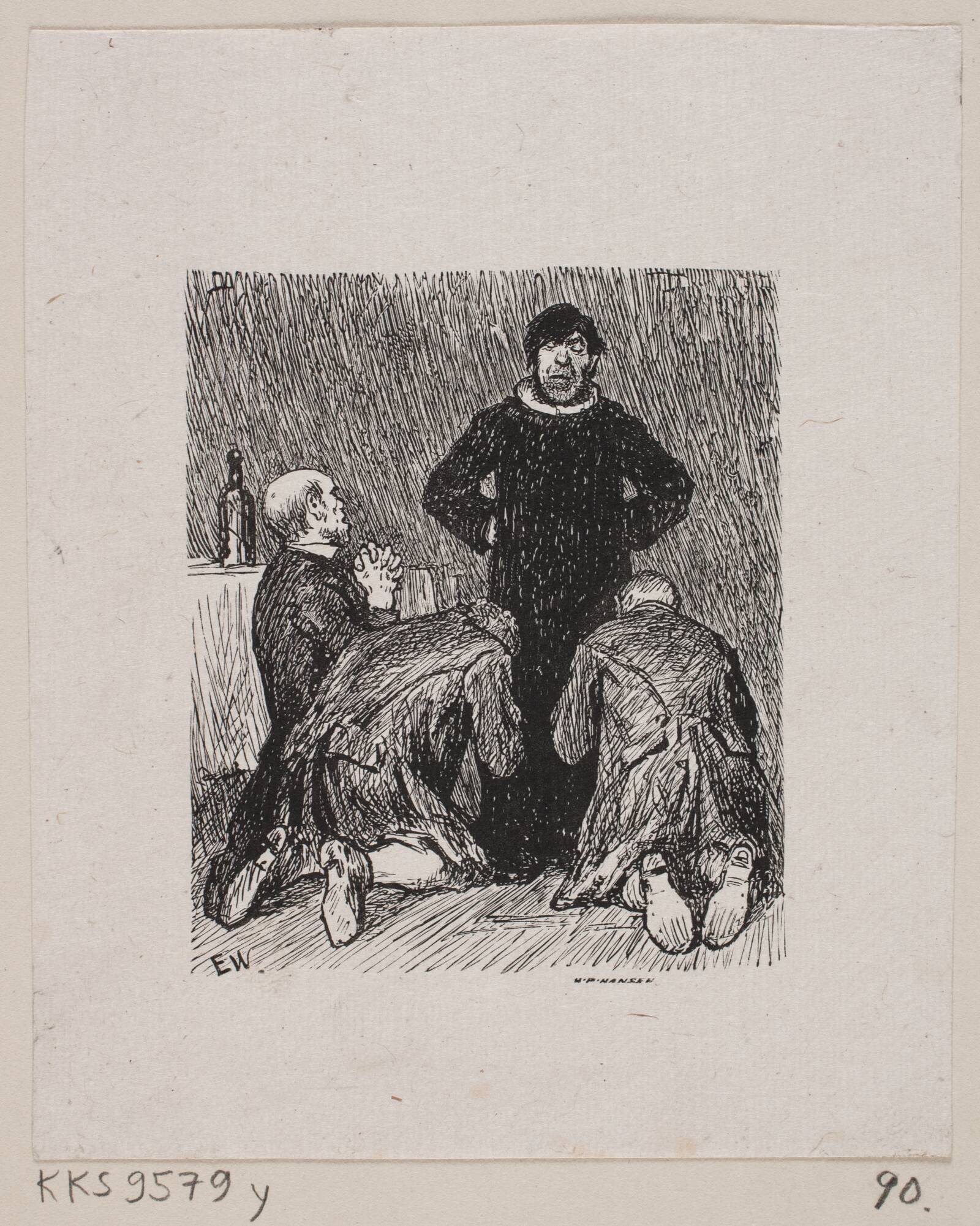 Illustration til "Kulbrænderen", H.P. Hansen, 1829-1899