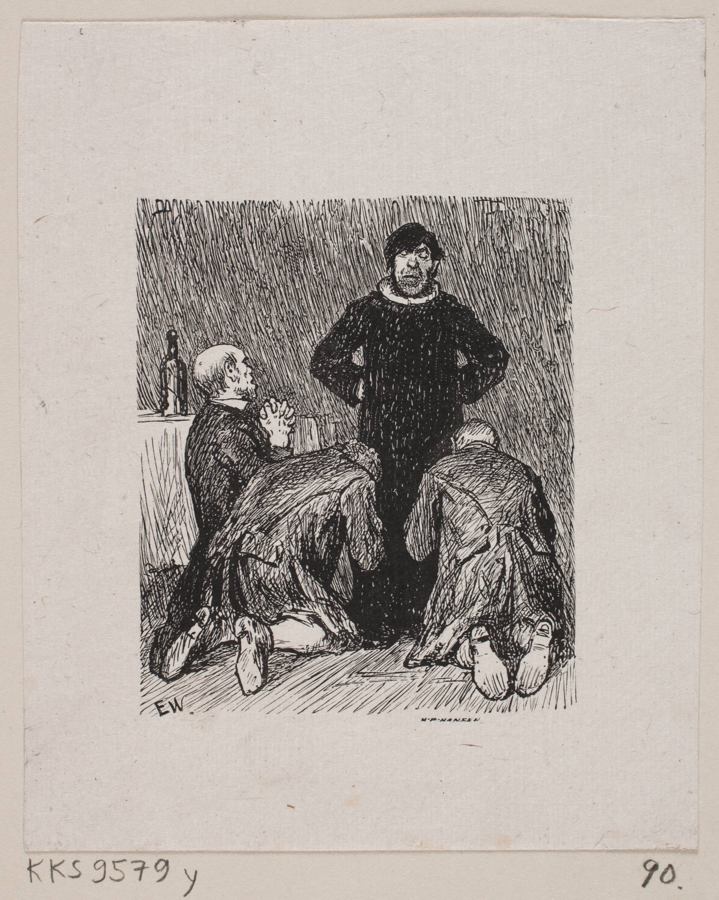 Illustration til "Kulbrænderen", H.P. Hansen, 1829-1899