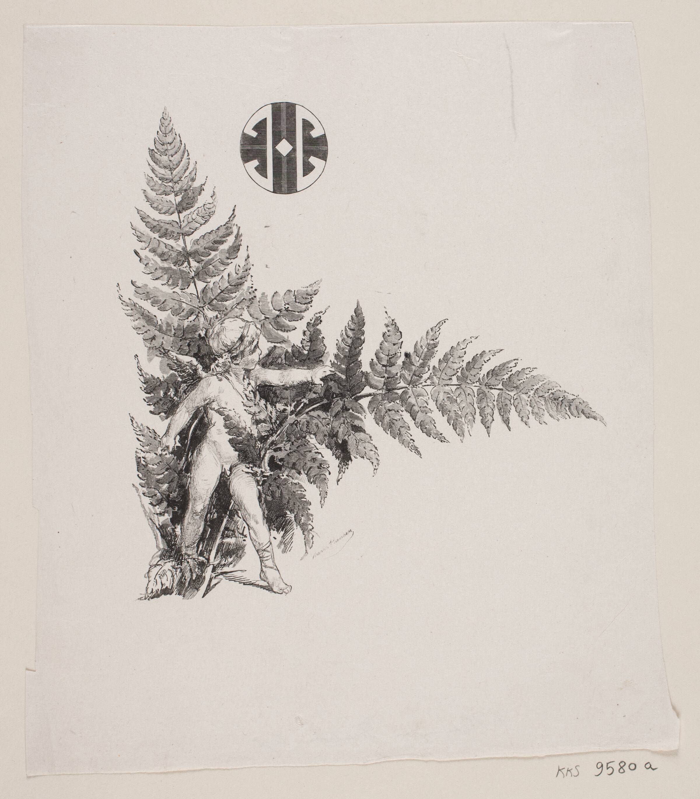 Illustration til Henrik Hertz: "Spadsereturen", Hans Peter Hansen, 1895