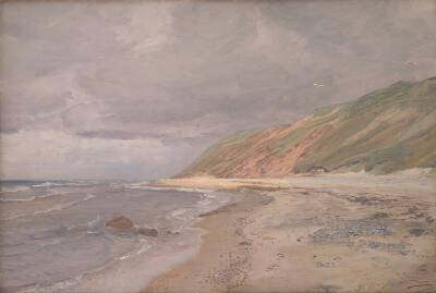 Tisvilde Strand. Gråvejr