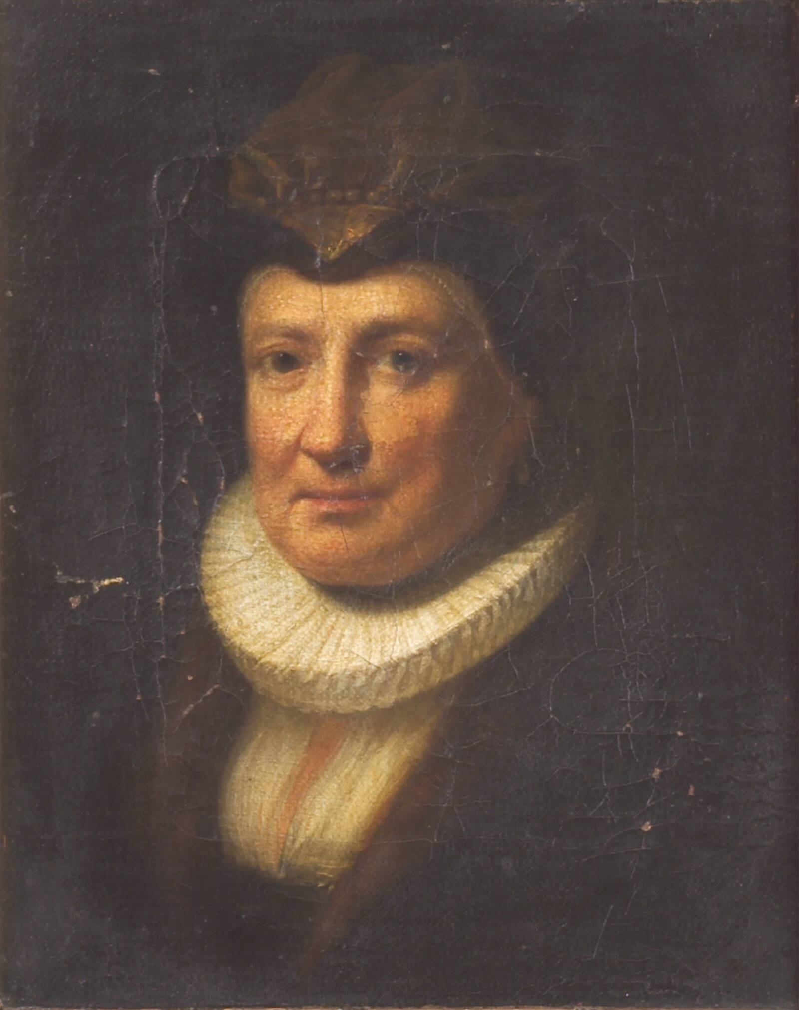 Portræt af kunstnerens moder, Gerard Dou, 1628-1675