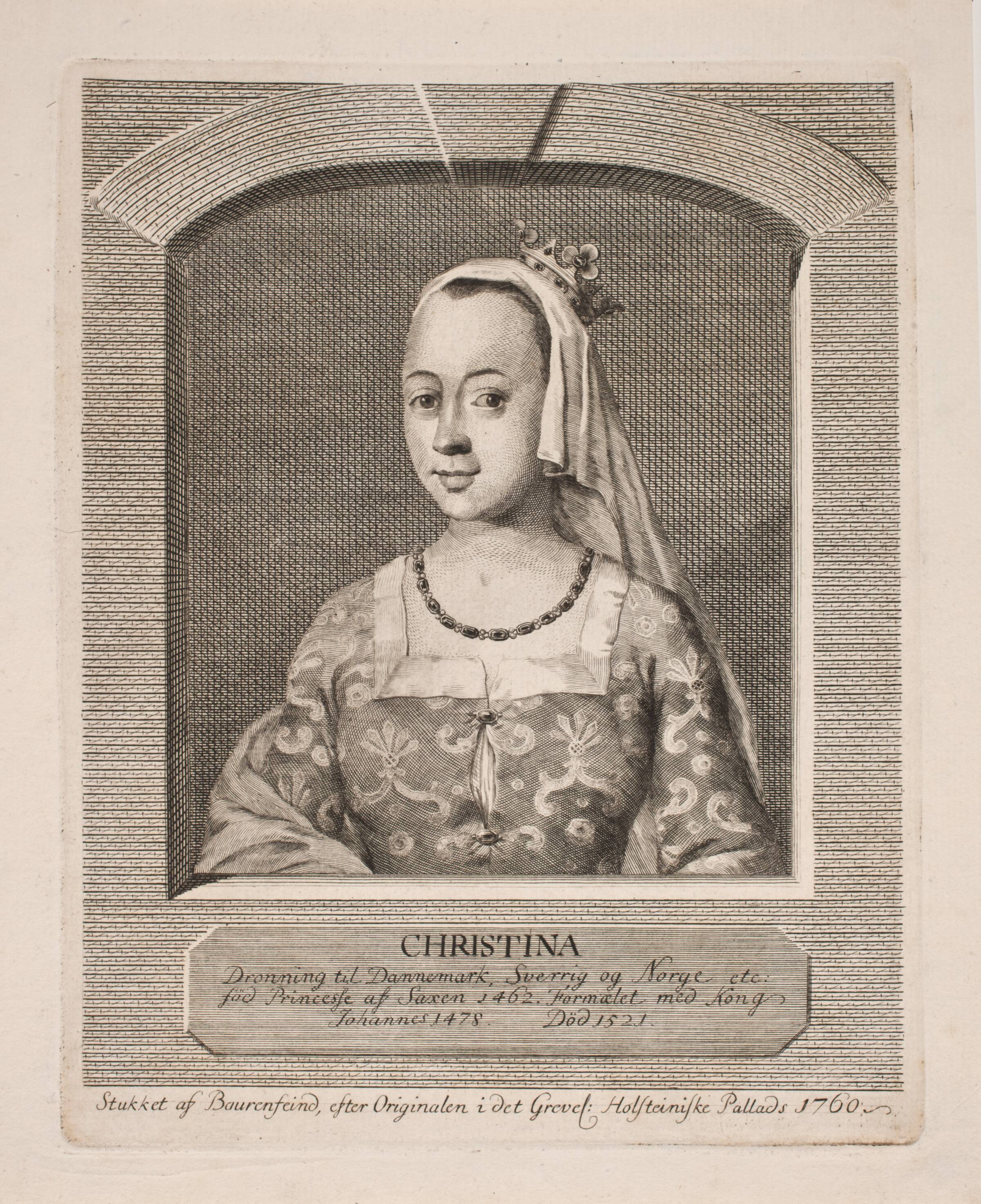 Christina, Georg Vilhelm Baurenfeind, 1760