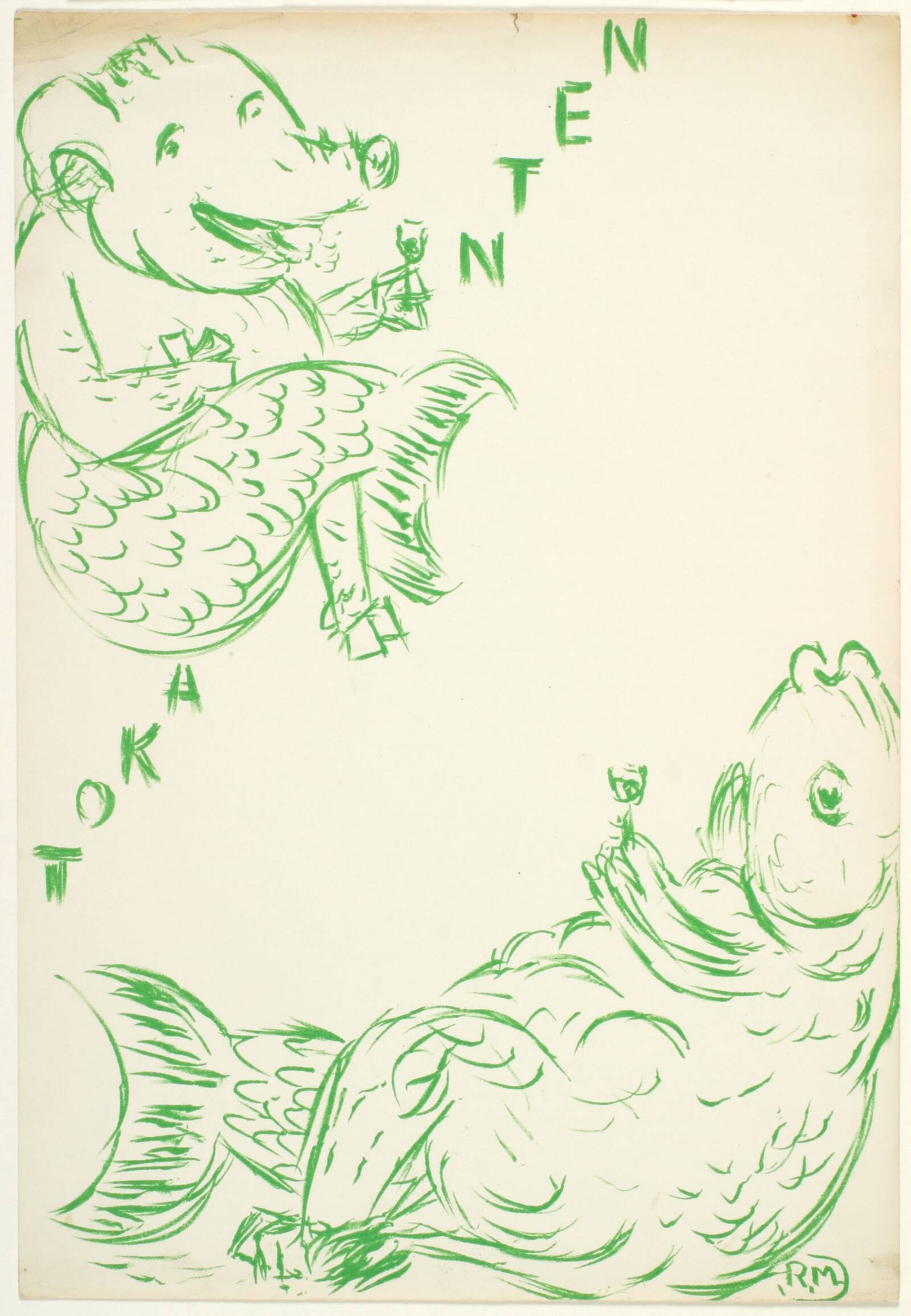 Fisk og havgris, Richard Mortensen, 1946