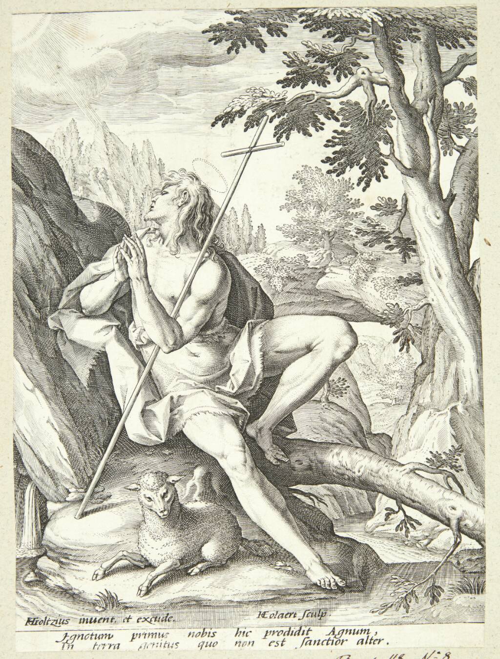 Johannes Døberen i ørkenen, Adriaen Collaert, 1583-1587