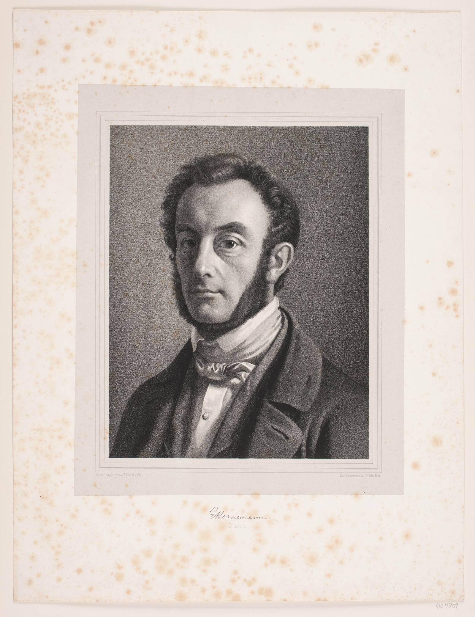 E. Hornemann, Peter Henrik Gemzøe, 1854