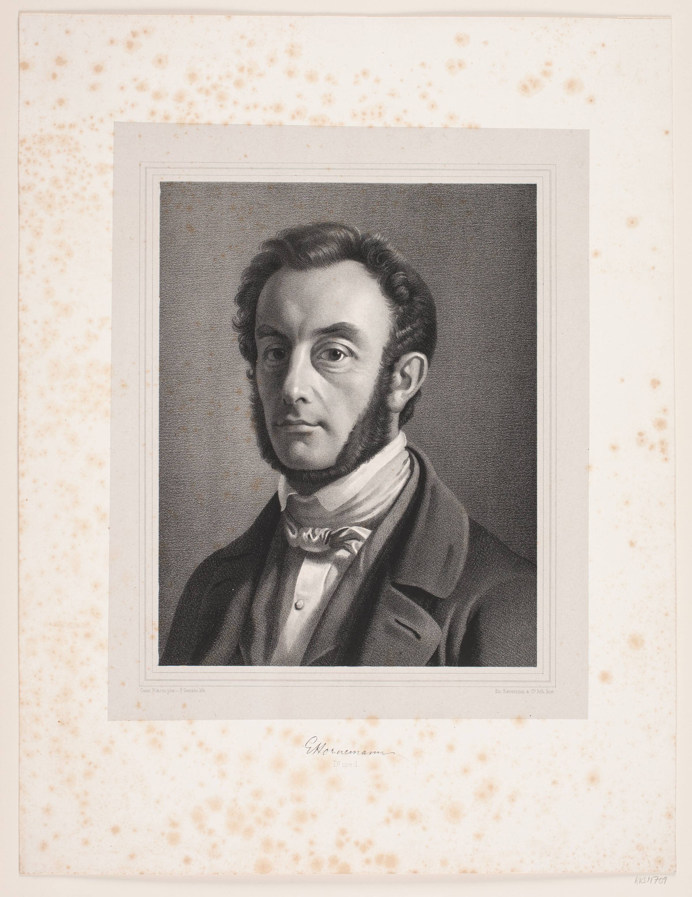 E. Hornemann, Peter Henrik Gemzøe, 1854