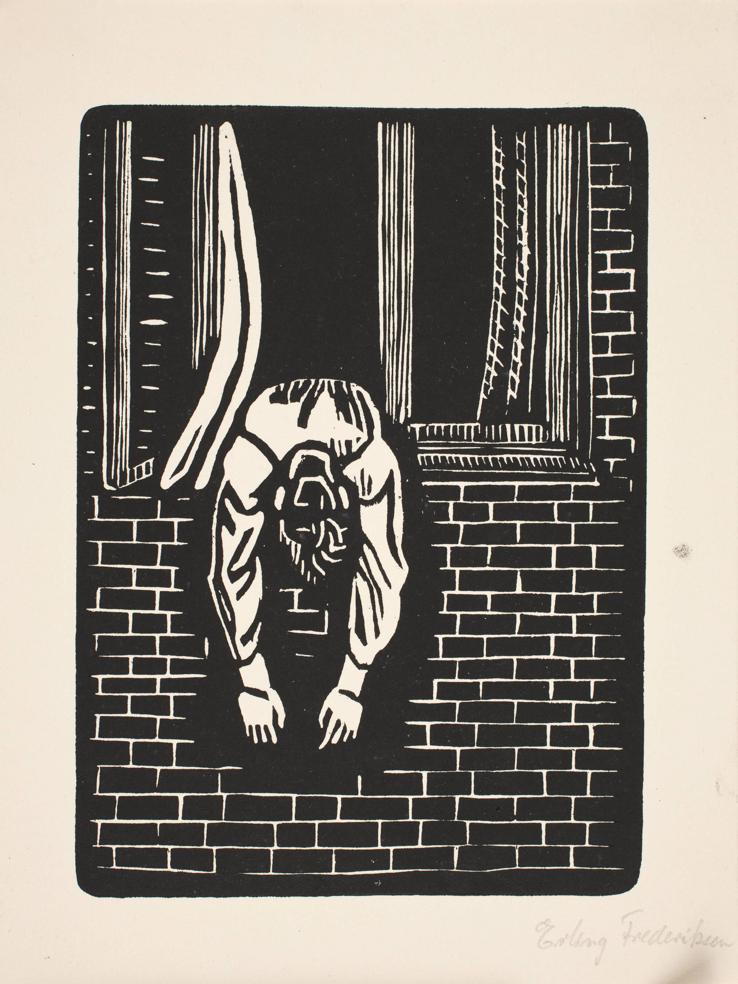 "Frihedshelten skudt", Erling Frederiksen, 1945