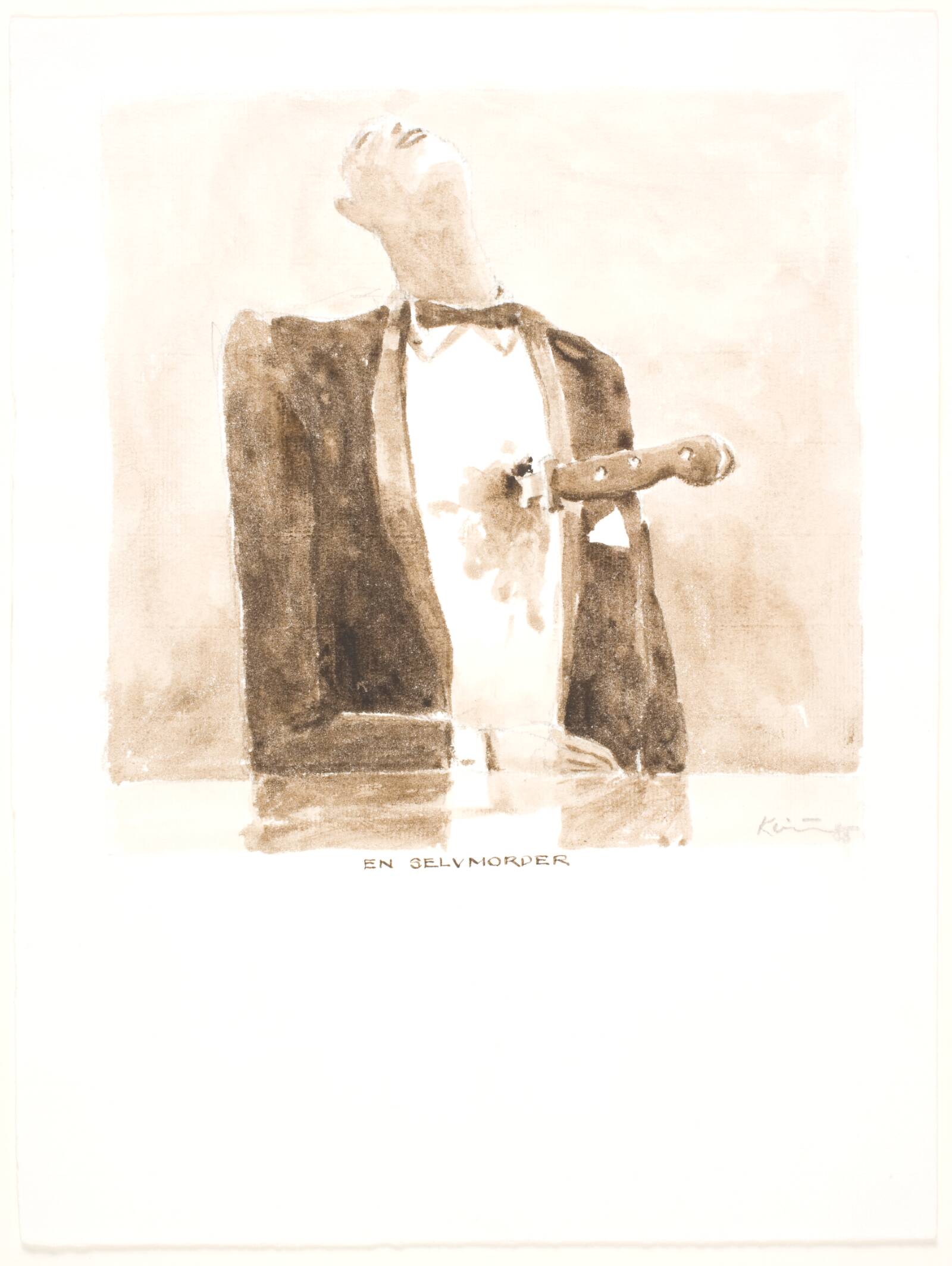 "En selvmorder", Michael Kvium, 1985