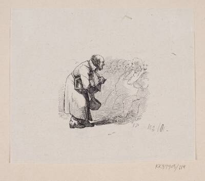 Illustration til "Den gamle Gadelygte" i H.C. Andersen, "Eventyr og Historier", Bind 2