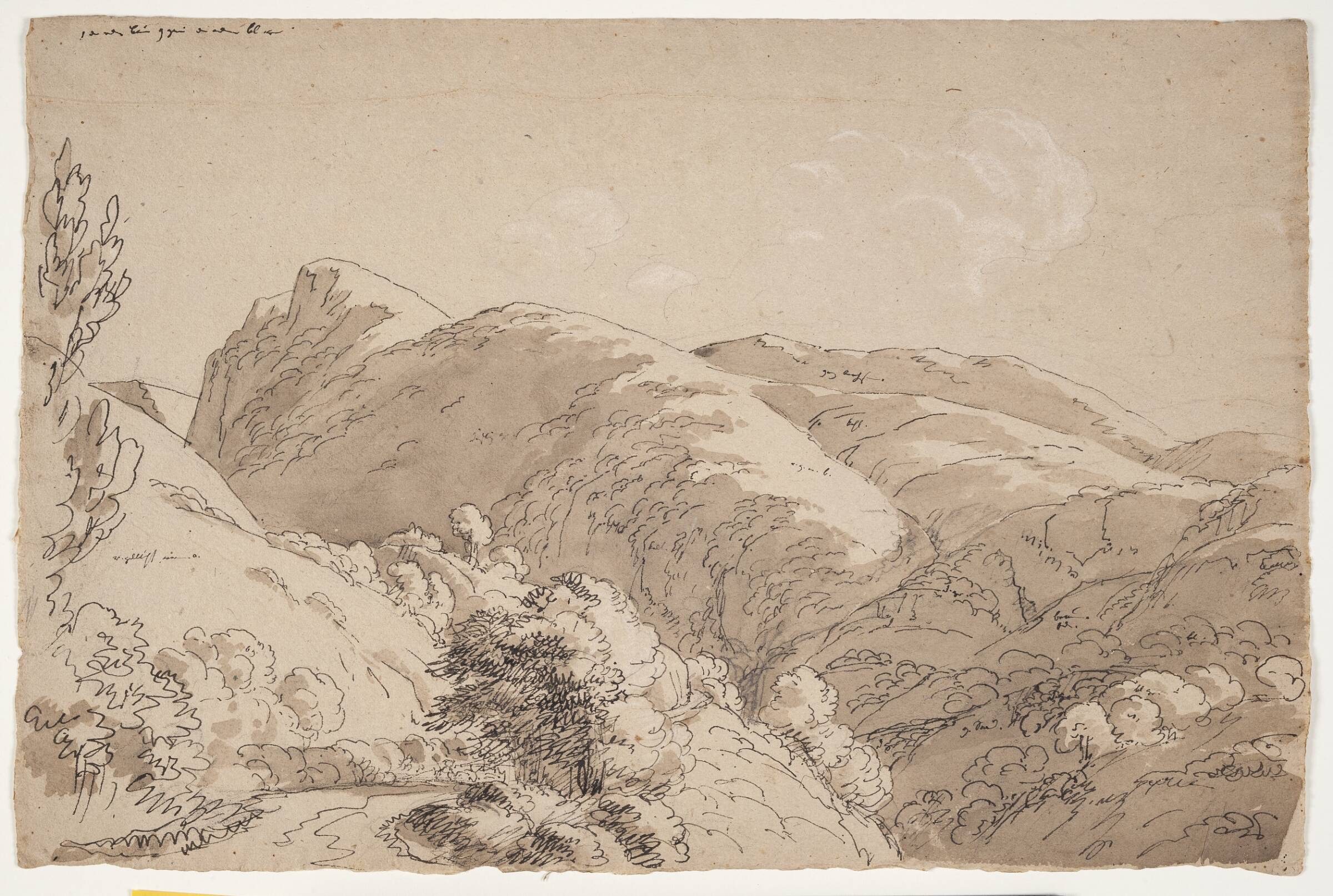 Bjerge ved Subiaco, J.L. Lund, 1801-1819