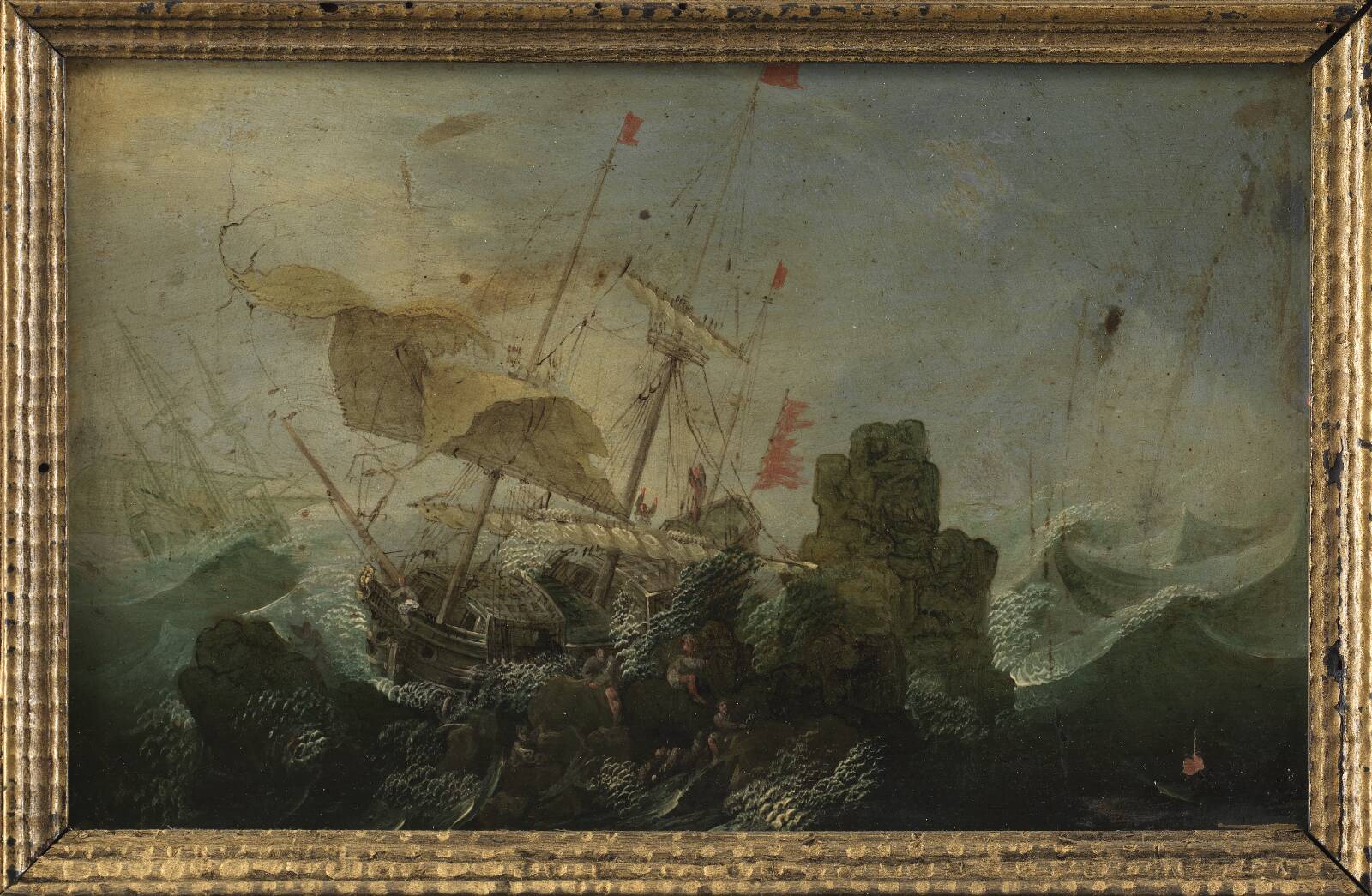 Skibbrud mod en klippe, Ubekendt, 1600-1700