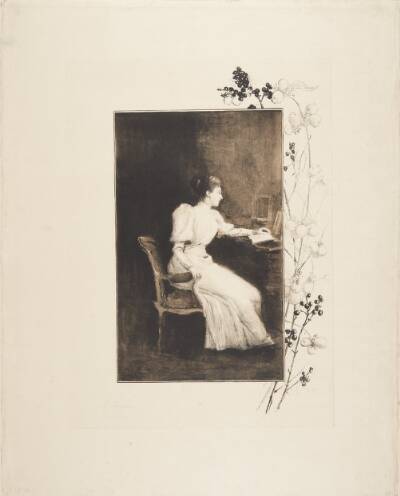 Læsende dame