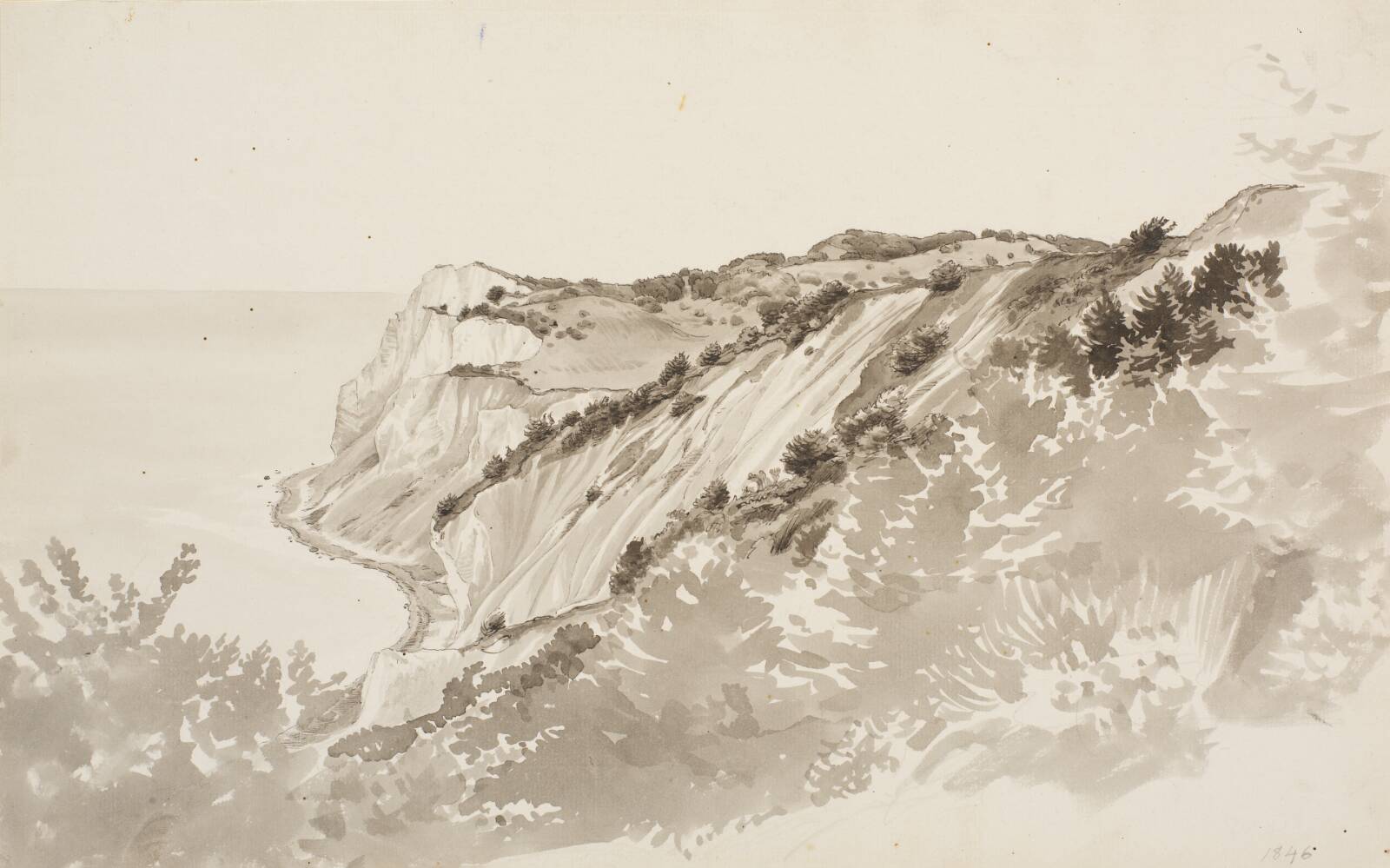 Møens Klint, P.C. Skovgaard, 1846