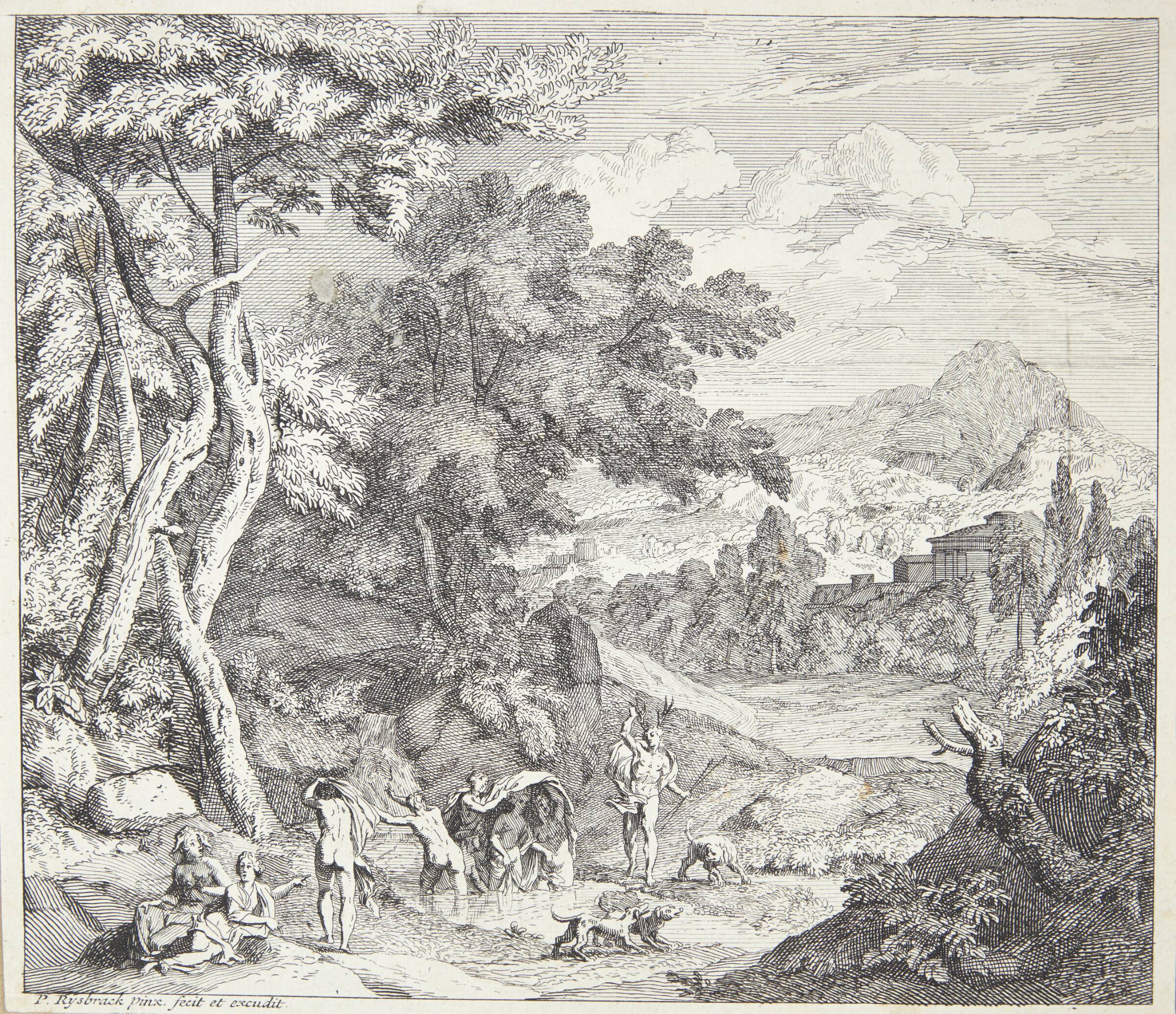 Diana og Actaeon, Pieter Rijsbraeck, 1655-1729