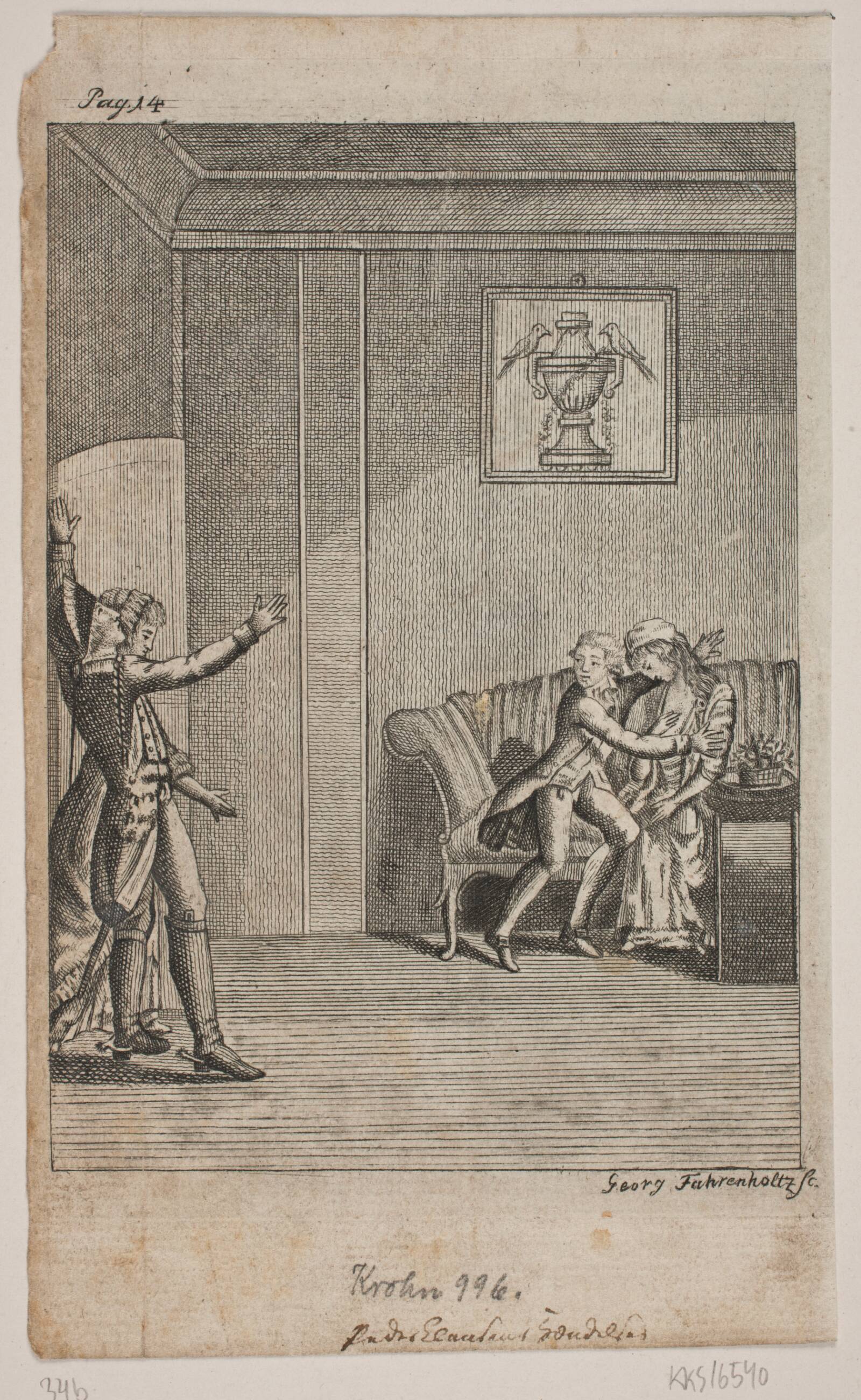 "En overraskelse", Georg Fahrenholtz, 1798