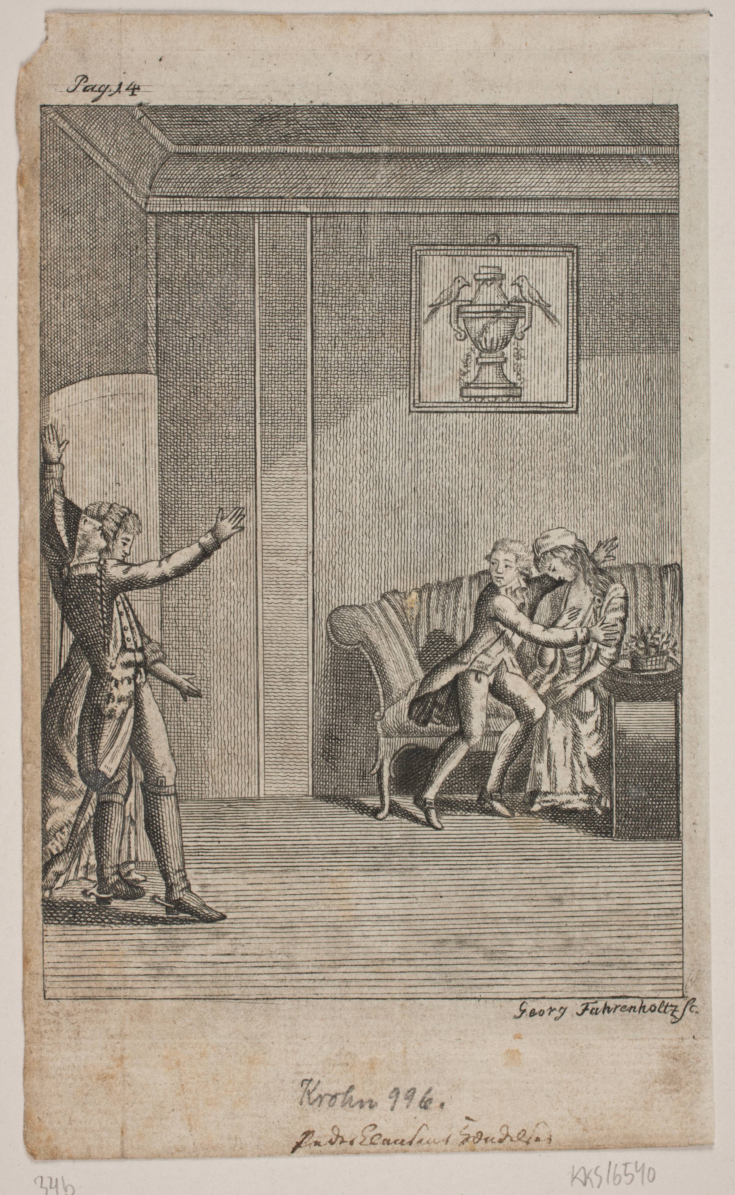 "En overraskelse", Georg Fahrenholtz, 1798