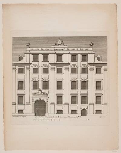 Facade af den kongelige priviligerede postgaard