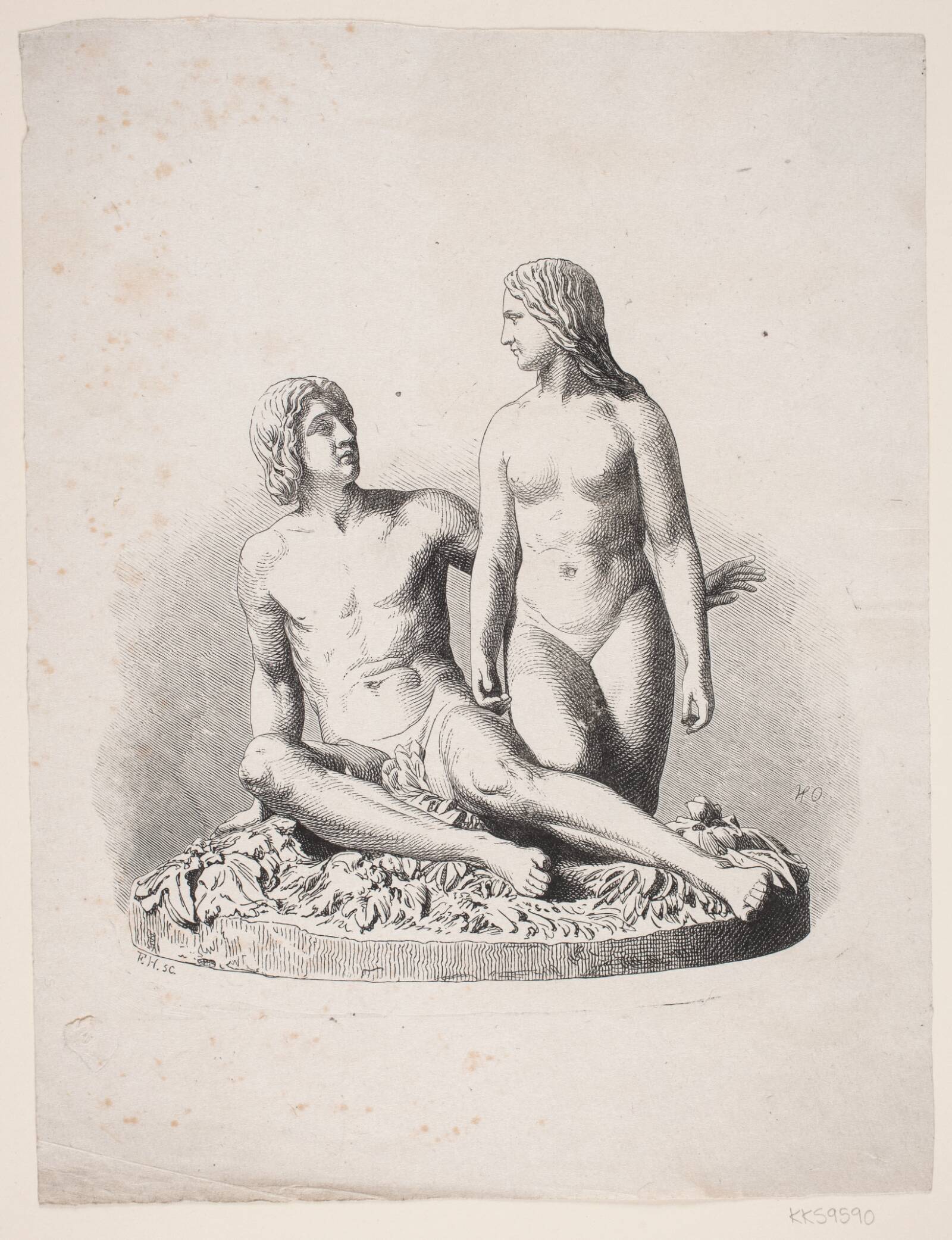 Jerichaus Adam og Eva, F. Hendriksen, 1847-1938
