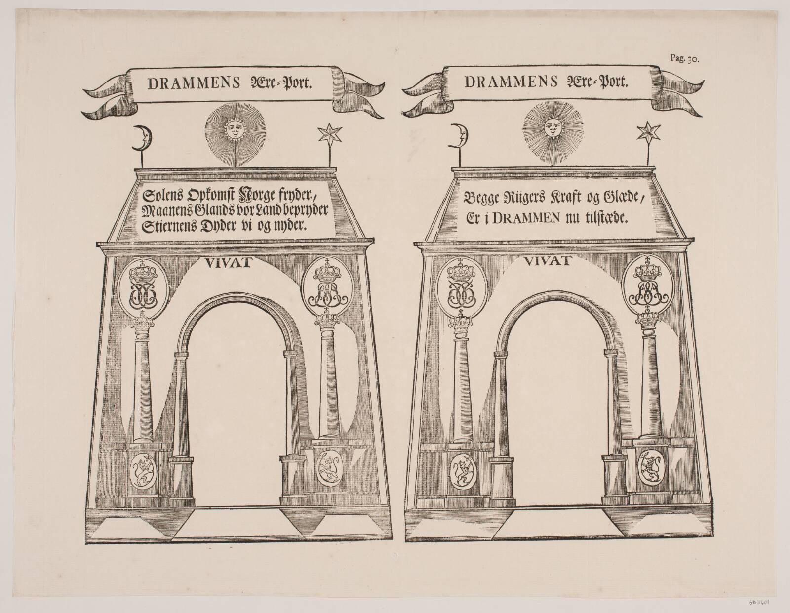 Drammens æresport, Ubekendt, 1700-1799