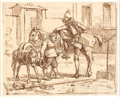 Don Quixote stiger til hest