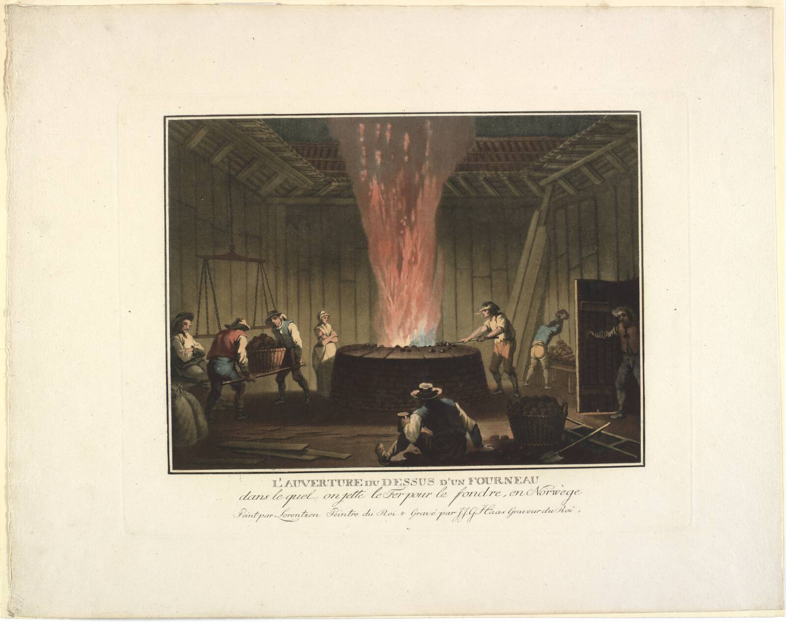 L'Auverture du dessus d'un fourneau, Georg Haas, 1751-1817