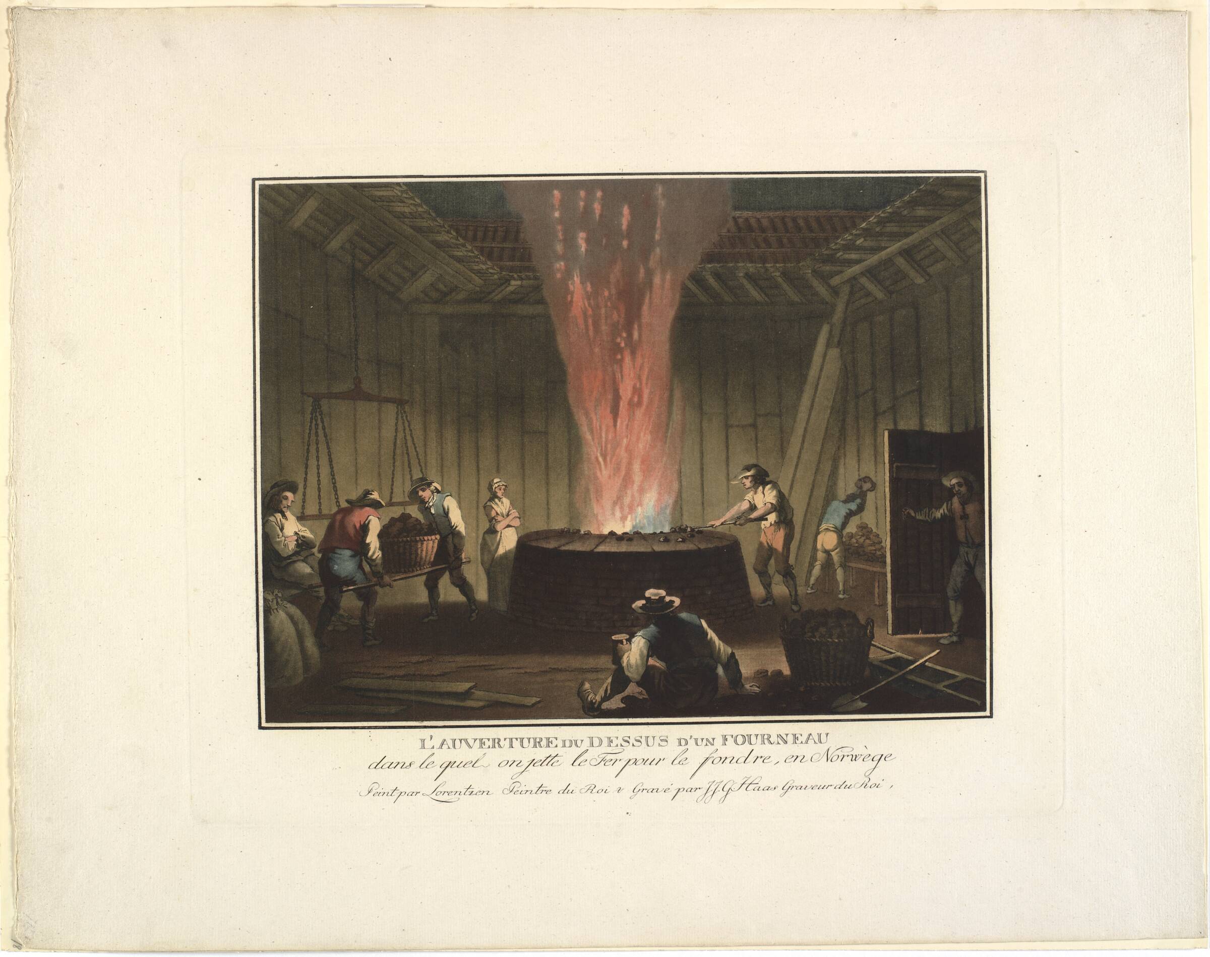 L'Auverture du dessus d'un fourneau, Georg Haas, 1751-1817