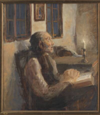 Den gamle mand ved spedelyset