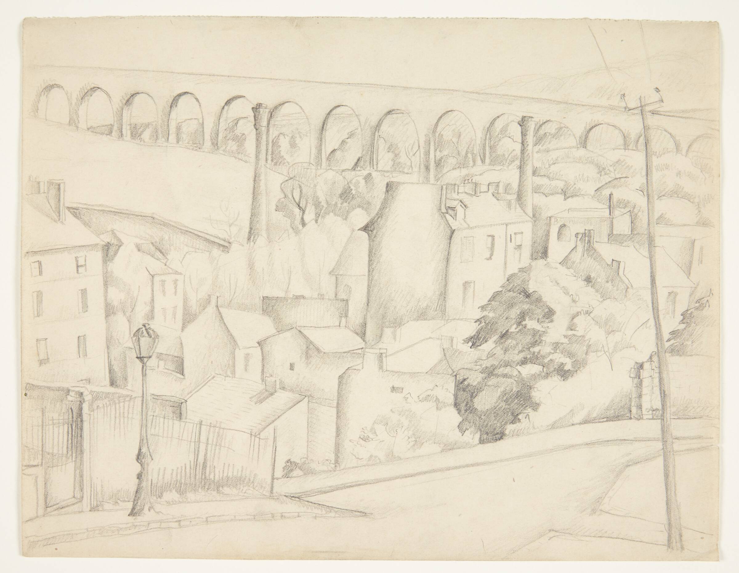 Aquadukt (Arqueil?), Ellen Fischer, 1916-1919