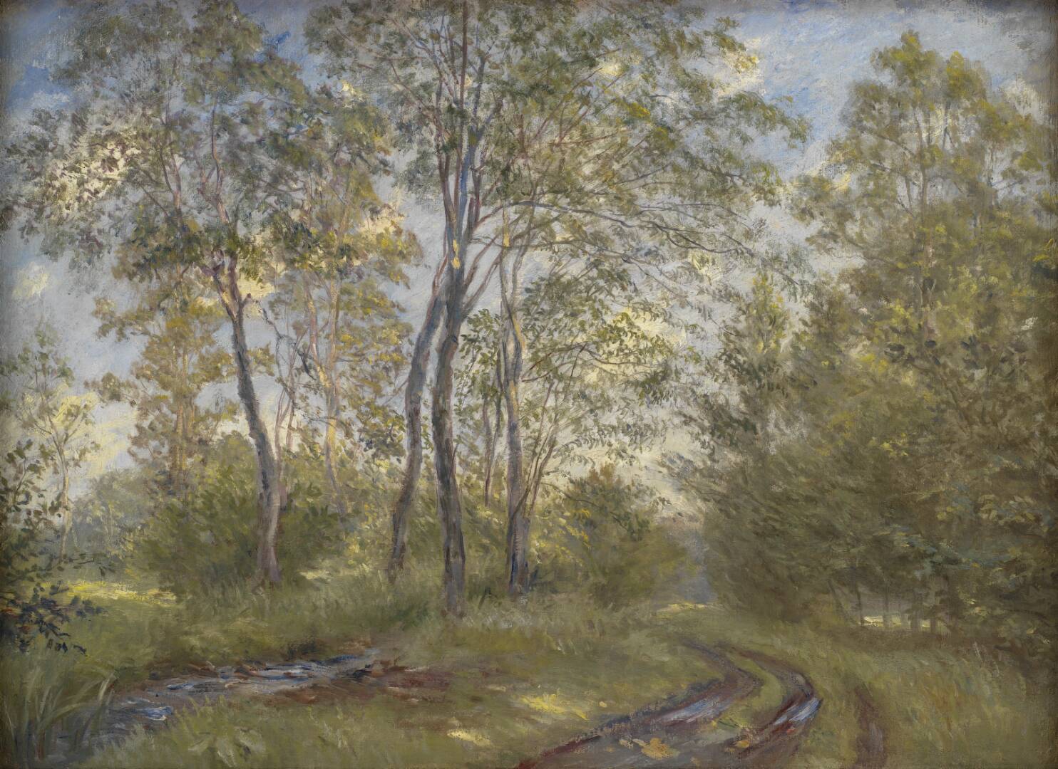 A River near Meilgård Manor, Jutland, by Theodor Philipsen, 1894