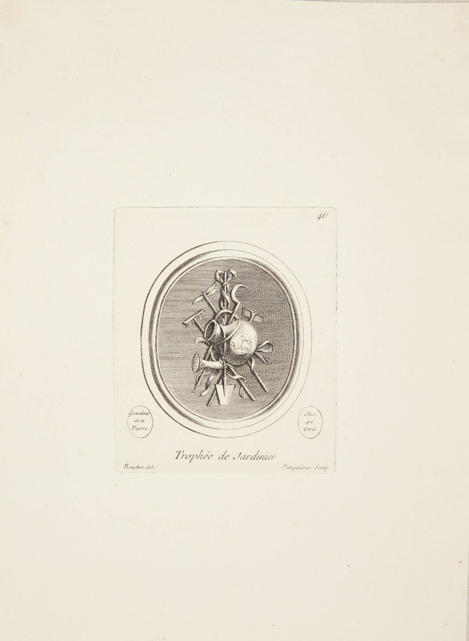 Gartnerens trofæ, Madame de Pompadour, 1753-1757